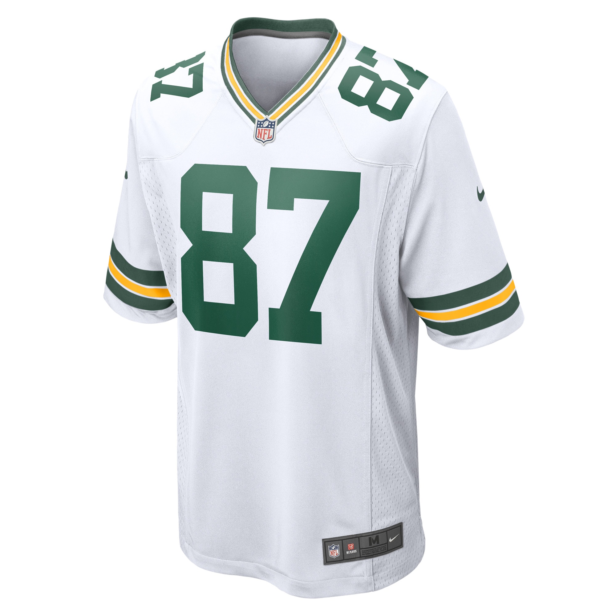 Alternative view of Men's Green Bay Packers Romeo Doubs White Game Player Jersey JS2620 nicesnker