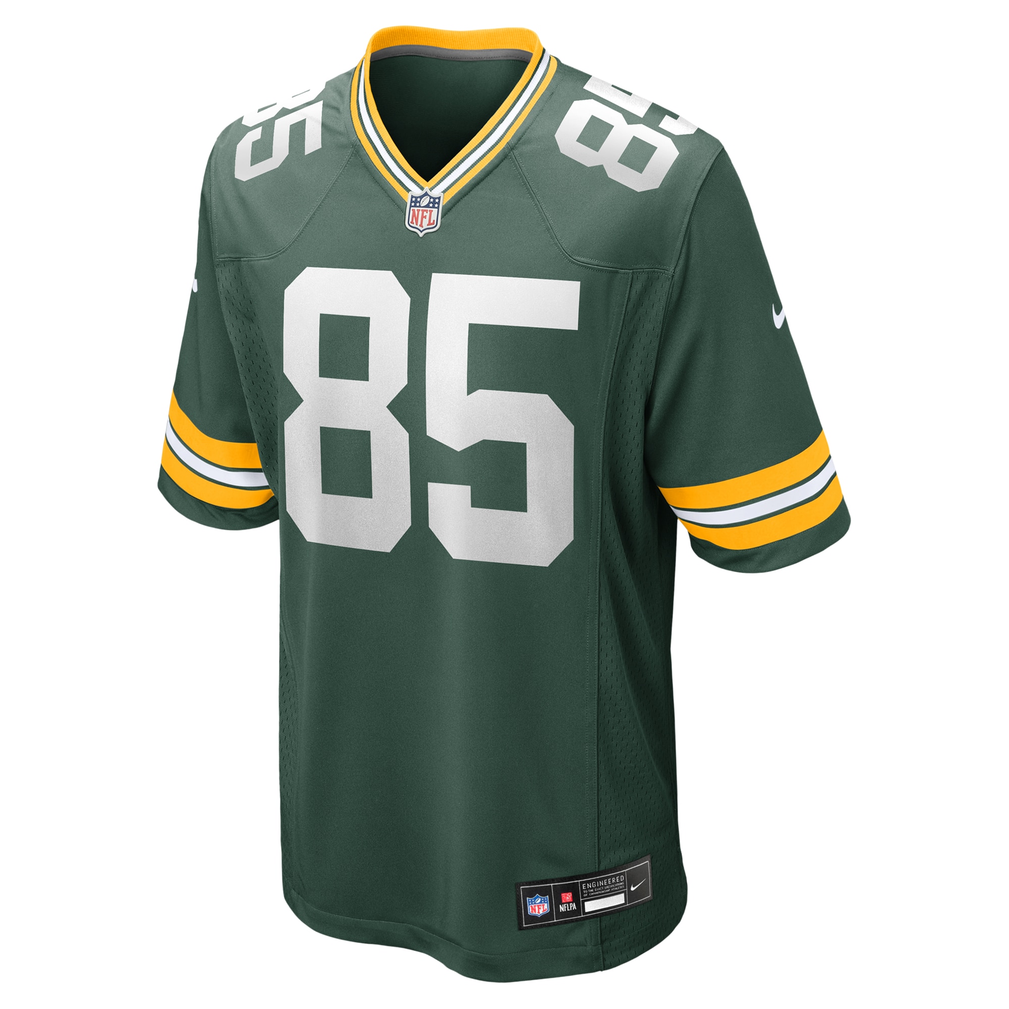 Alternative view of Men's Green Bay Packers Tucker Kraft Green Game Jersey JS2031 nicesnker