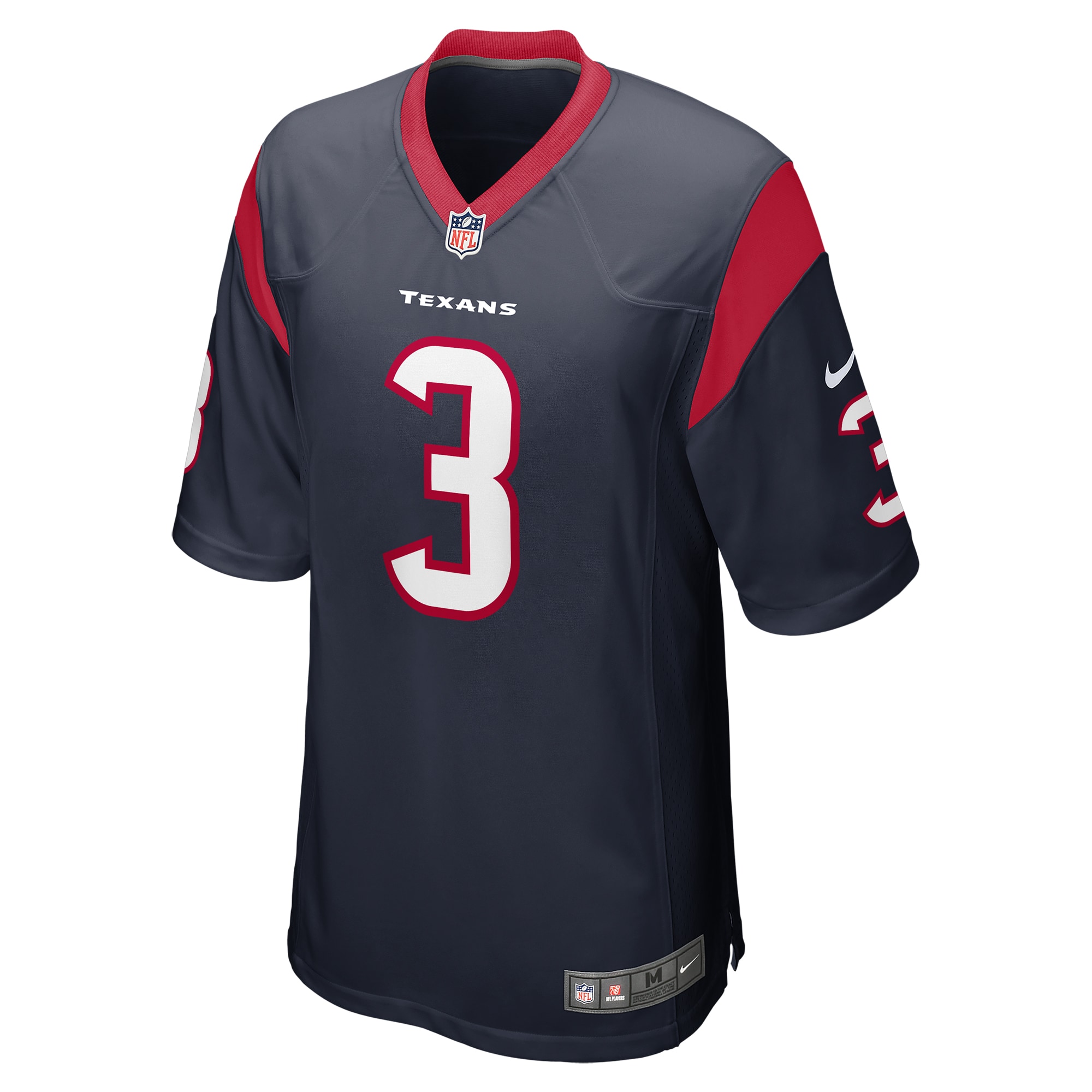 Alternative view of Men's Houston Texans Tank Dell Navy Player Game Jersey JS3909 nicesnker