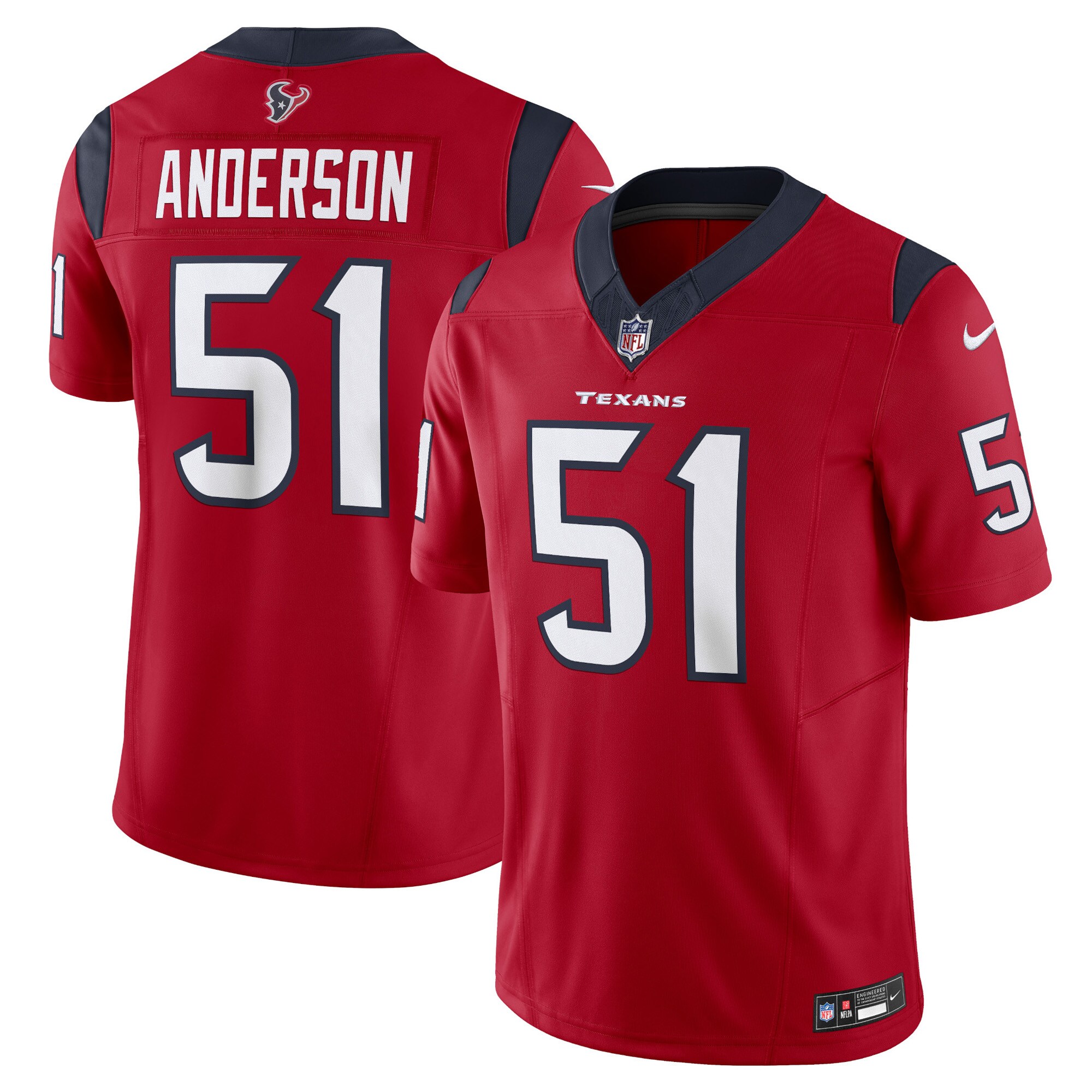 Men's Houston Texans Will Anderson Jr. Red Vapor F.U.S.E. Limited Jersey JS5468 nicesnker