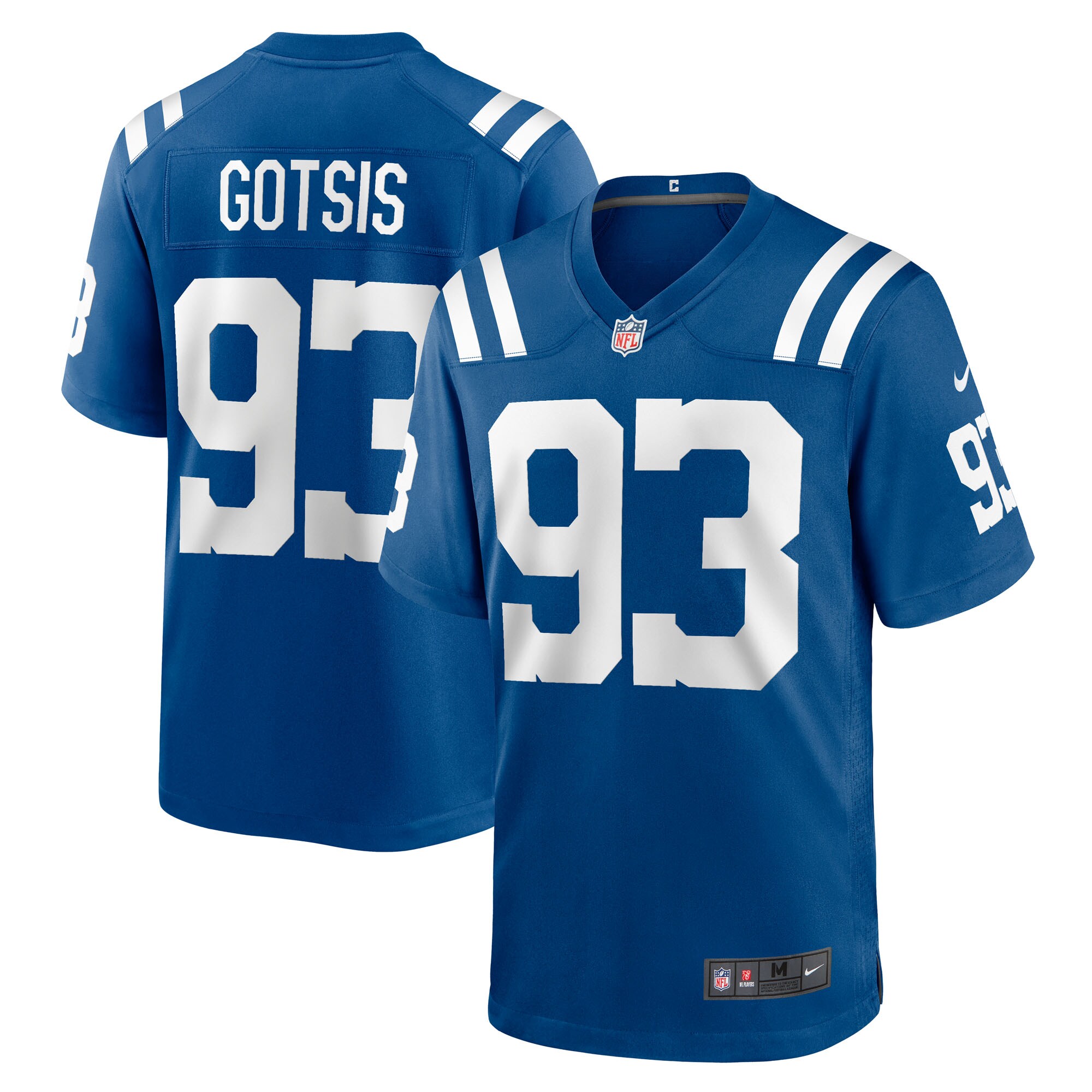 Men's Indianapolis Colts Adam Gotsis Royal Team Game Jersey JS5940 nicesnker