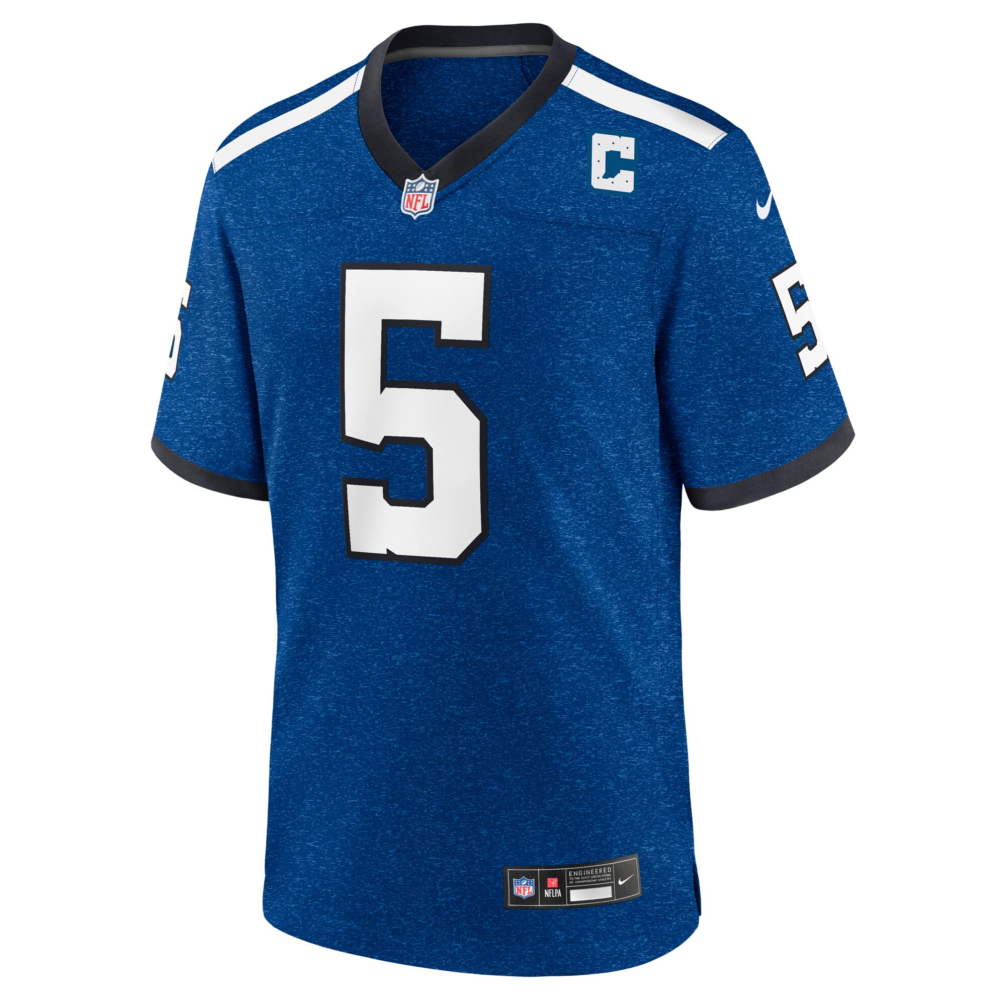 Alternative view of Men's Indianapolis Colts Anthony Richardson Royal Indiana Nights Alternate Game Jersey JS6006 nicesnker