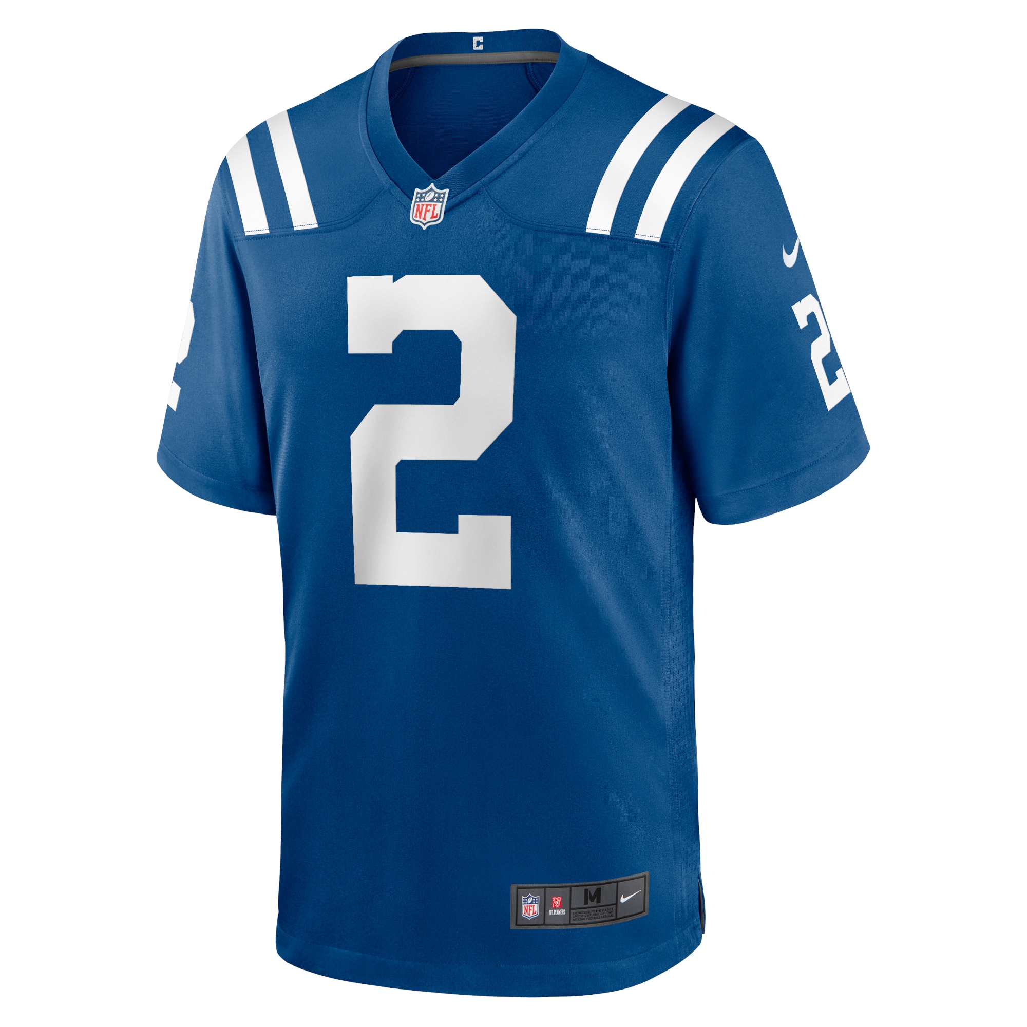 Alternative view of Men's Indianapolis Colts Carson Wentz Royal Game Jersey JS3890 nicesnker