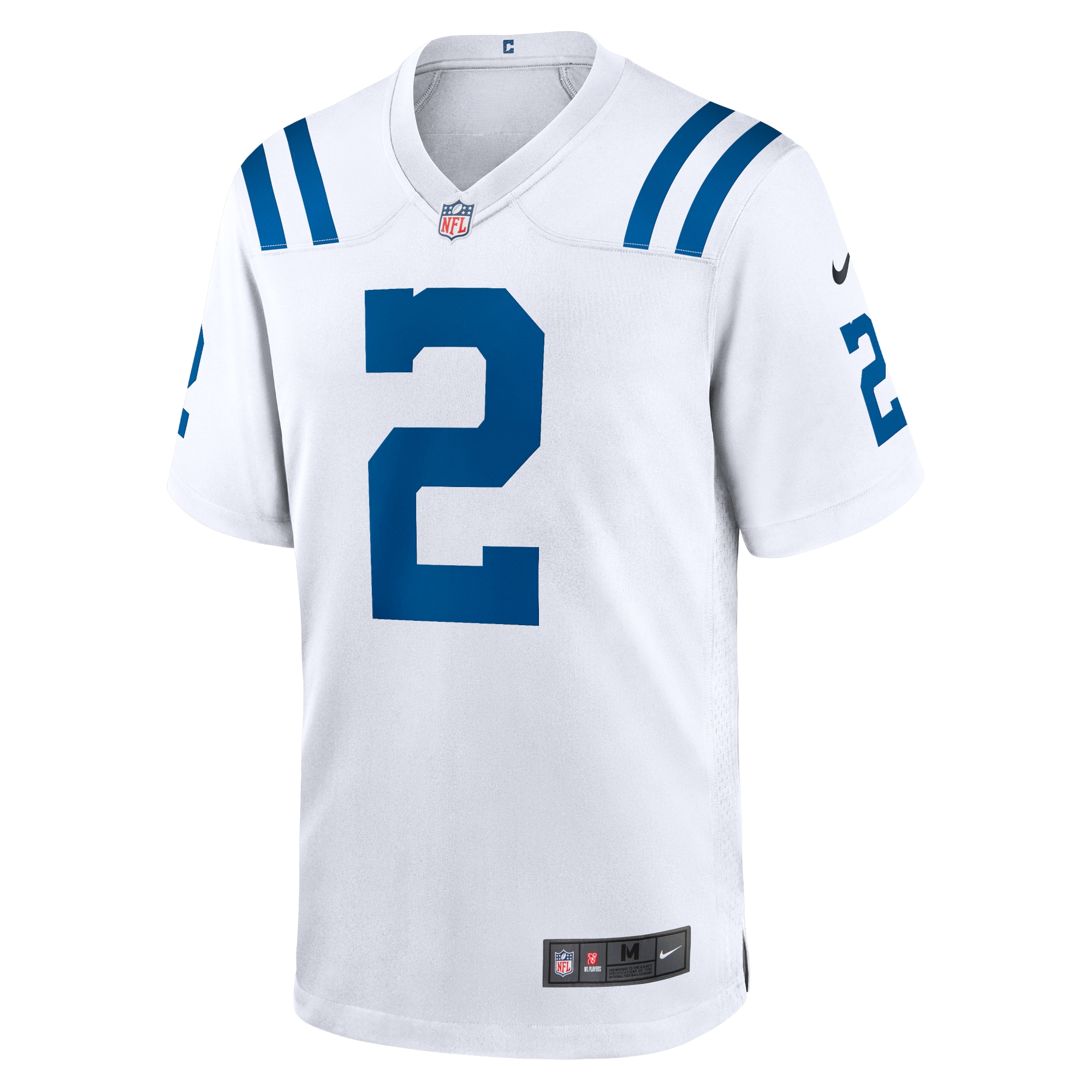 Alternative view of Men's Indianapolis Colts Carson Wentz White Game Jersey JS3085 nicesnker