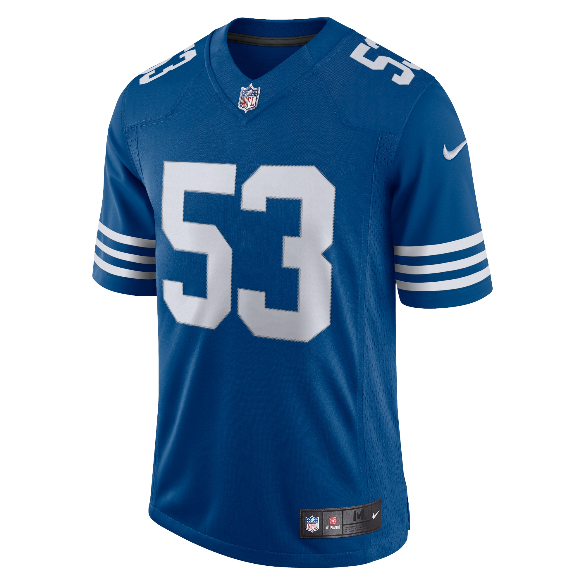 Alternative view of Men's Indianapolis Colts Darius Leonard Royal Alternate Vapor Limited Jersey JS3505 nicesnker