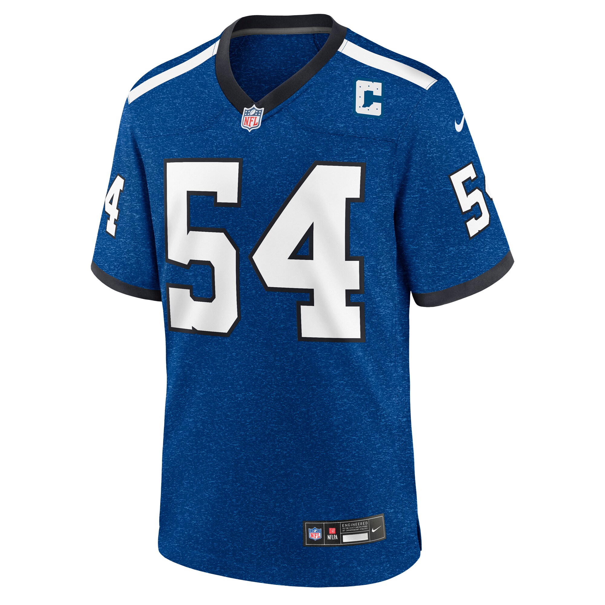 Alternative view of Men's Indianapolis Colts Dayo Odeyingbo Royal Indiana Nights Alternate Game Jersey JS9916 nicesnker