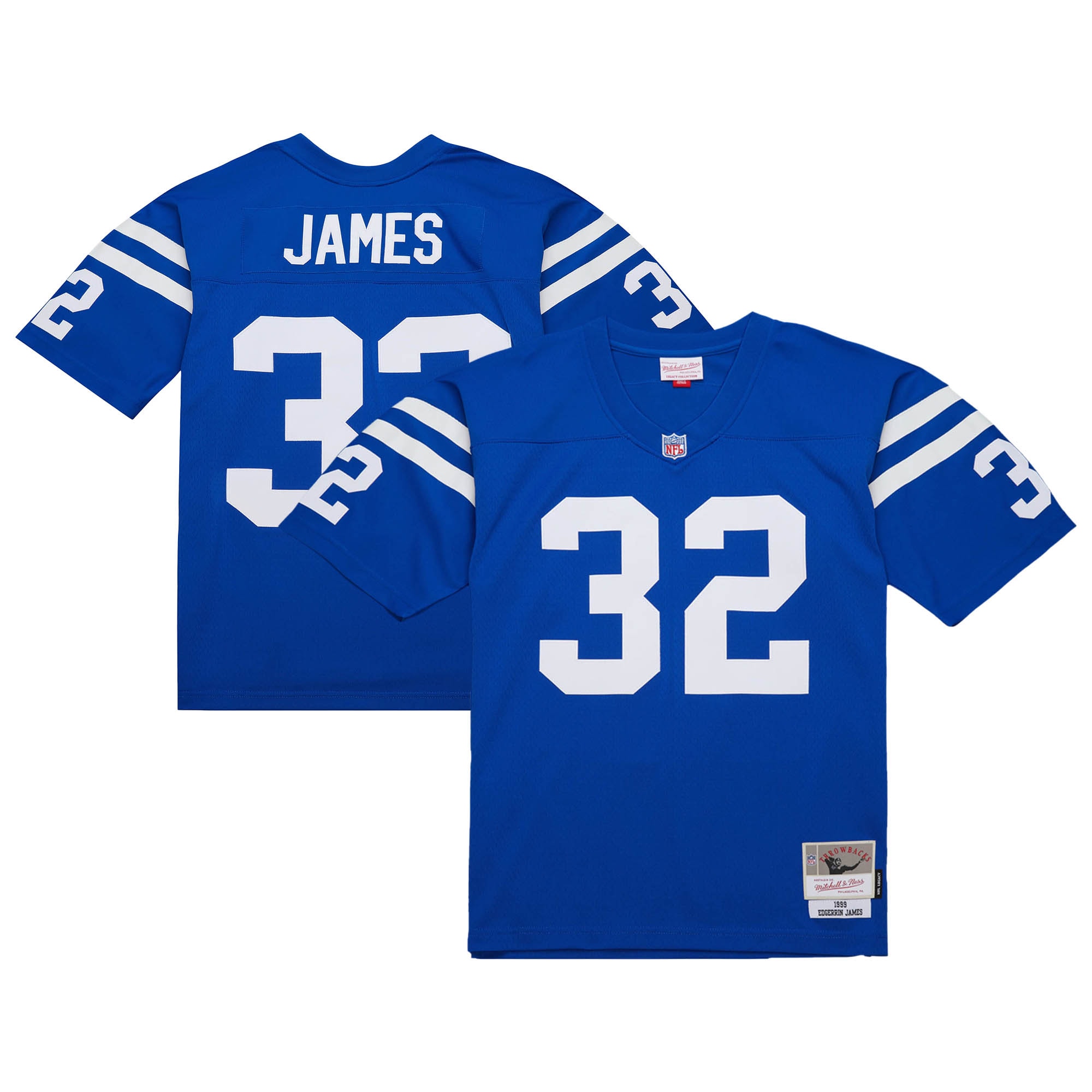 Men's Indianapolis Colts Edgerrin James Mitchell & Ness Royal 1999 Legacy Jersey JS7675 nicesnker