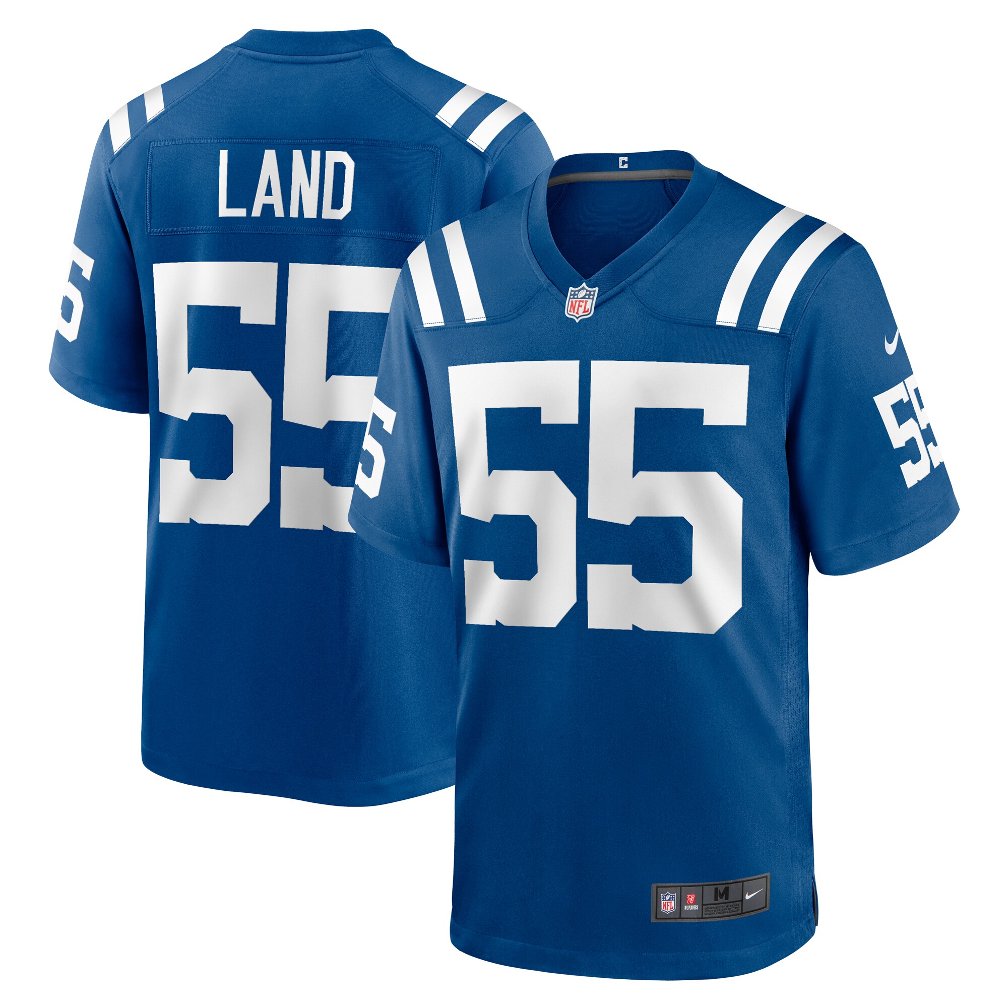 Men's Indianapolis Colts Isaiah Land Royal Team Game Jersey JS5171 nicesnker