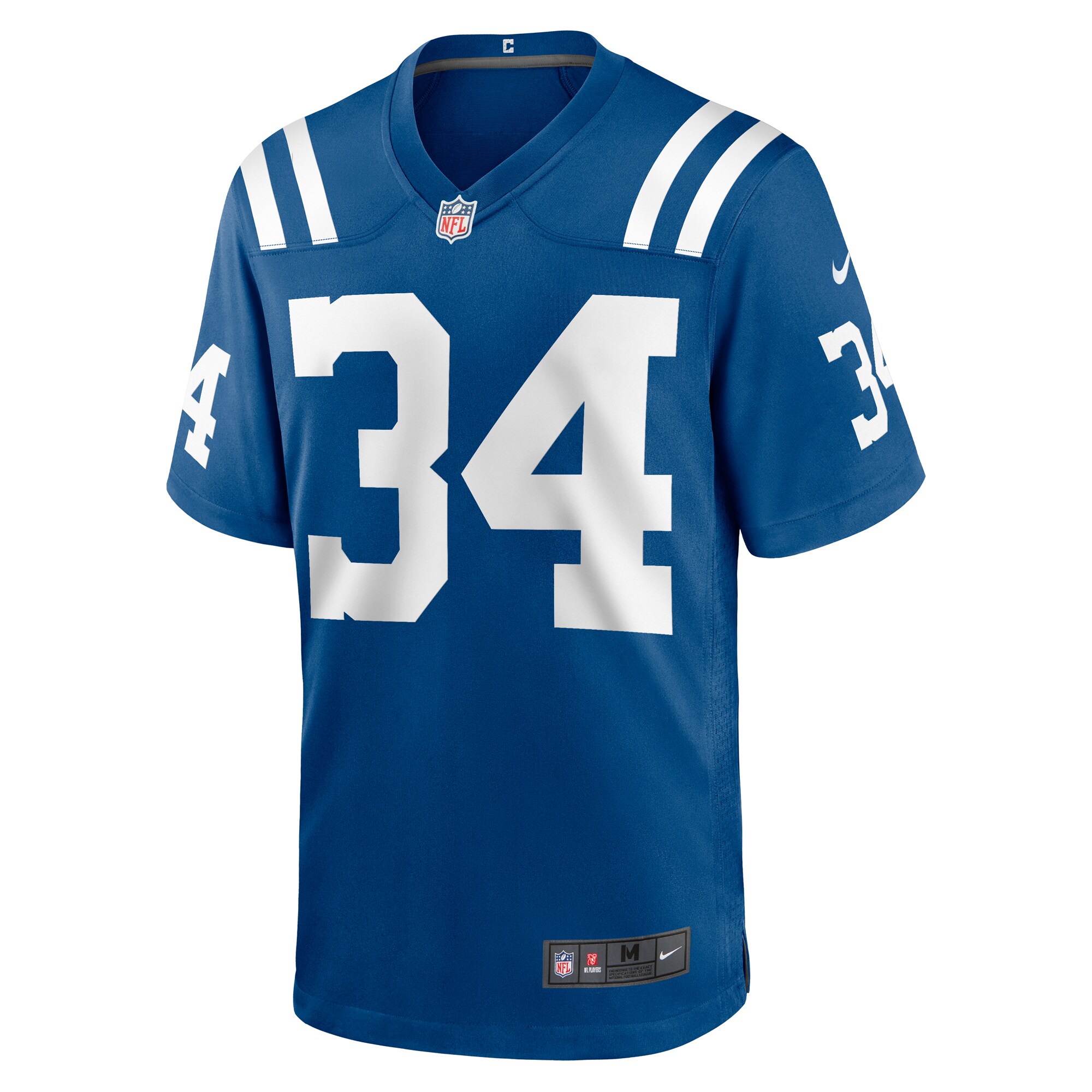Alternative view of Men's Indianapolis Colts Jake Funk Royal Team Game Jersey JS5621 nicesnker