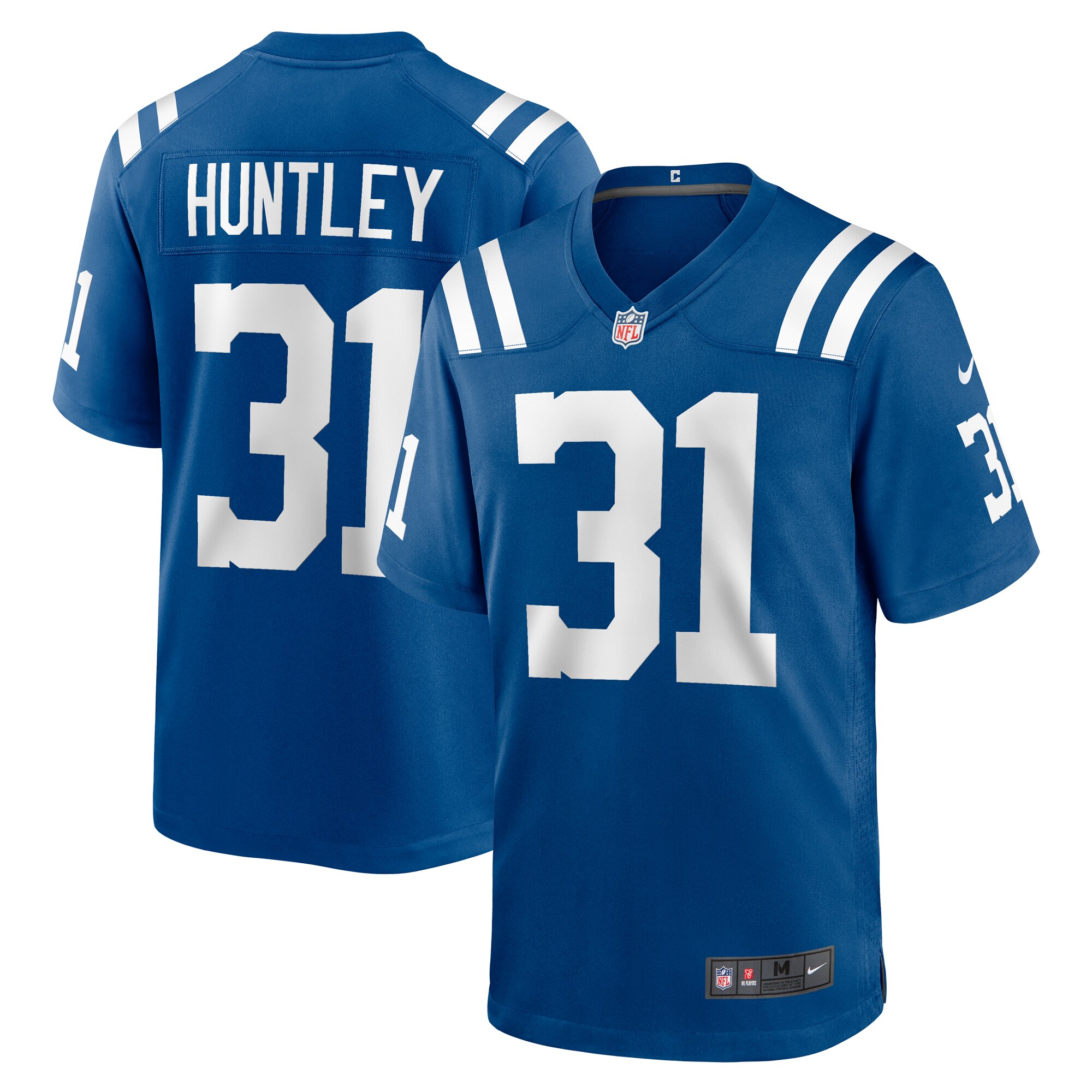Men's Indianapolis Colts Jason Huntley Royal Team Game Jersey JS4649 nicesnker