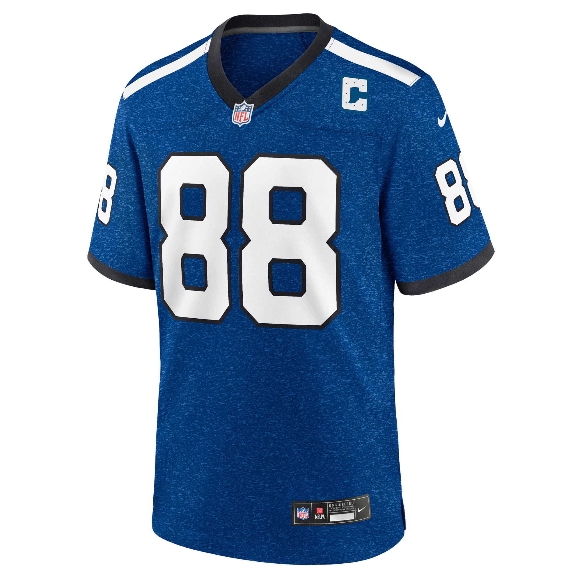 Alternative view of Men's Indianapolis Colts John Mackey Royal Indiana Nights Alternate Game Jersey JS5634 nicesnker
