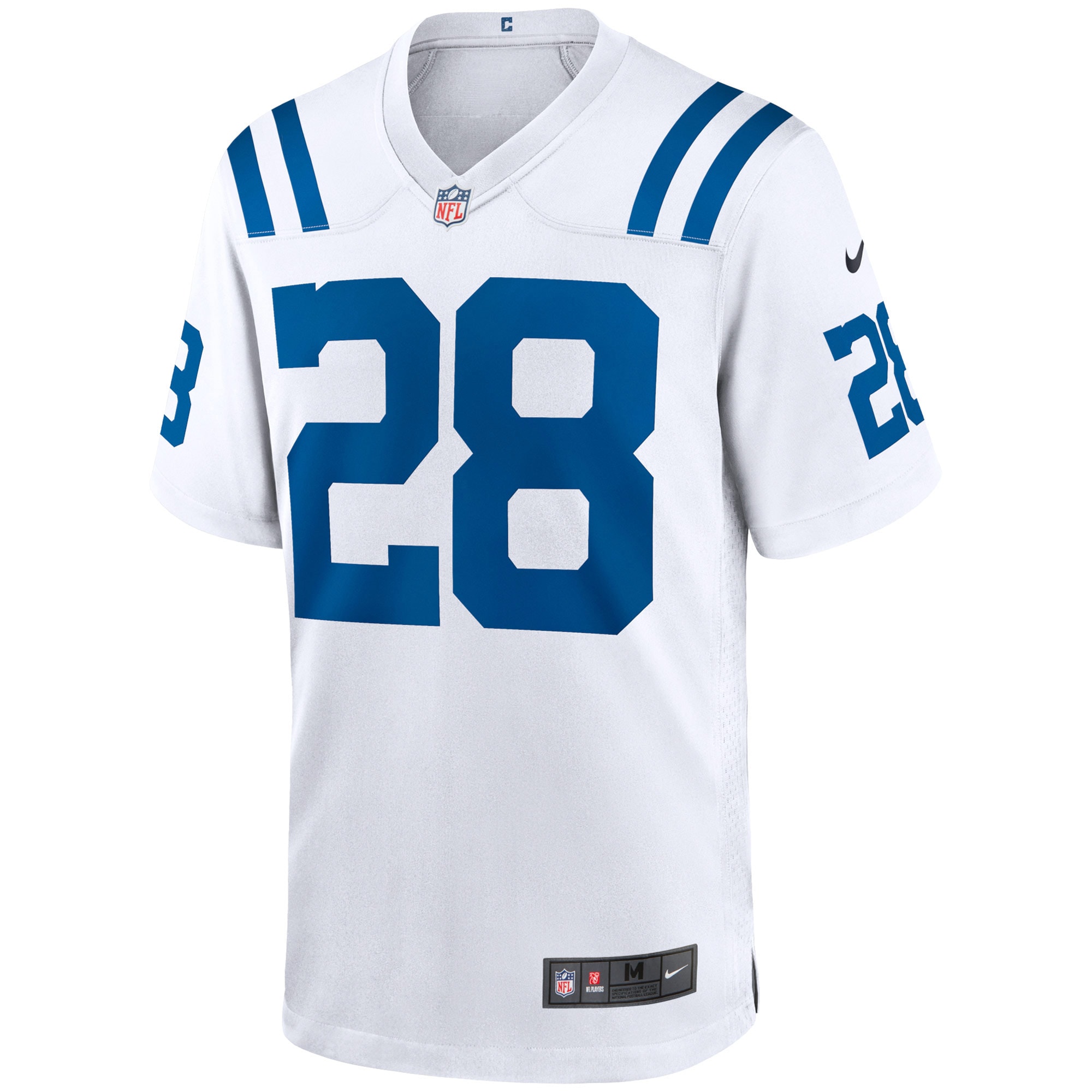 Alternative view of Men's Indianapolis Colts Jonathan Taylor White Game Jersey JS2935 nicesnker