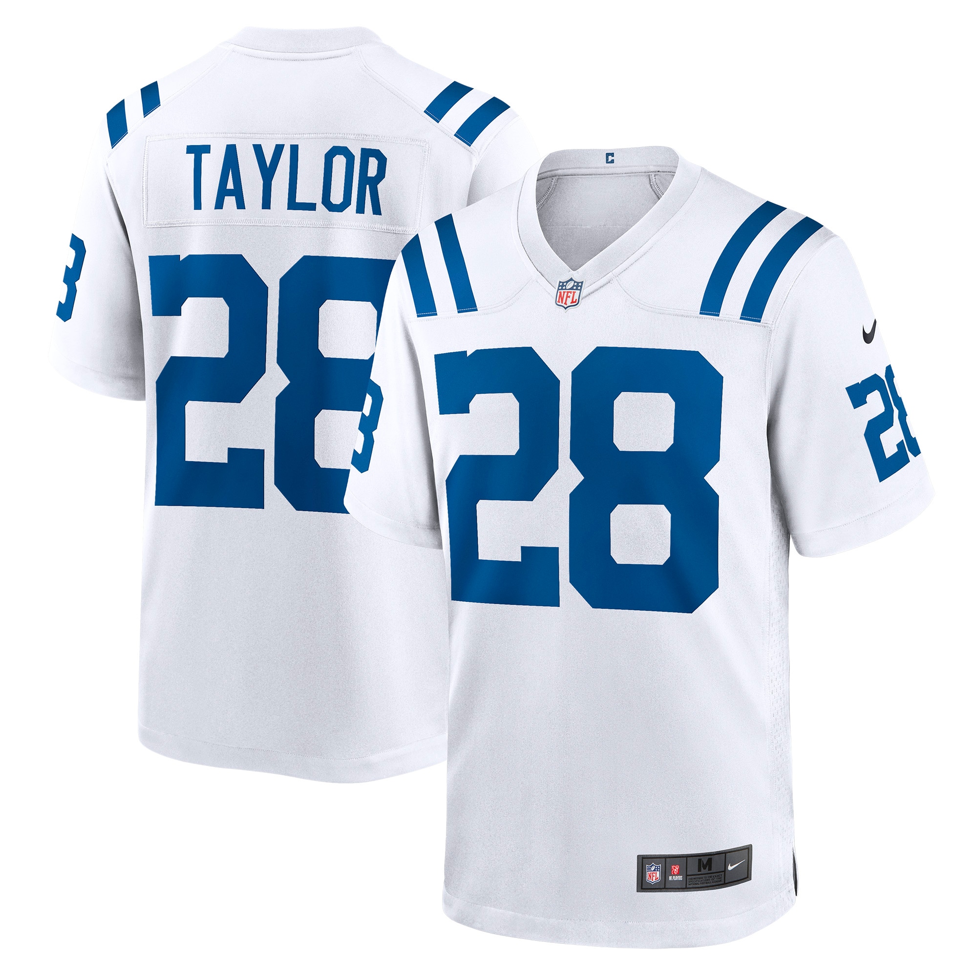 Men's Indianapolis Colts Jonathan Taylor White Player Game Jersey JS5737 nicesnker