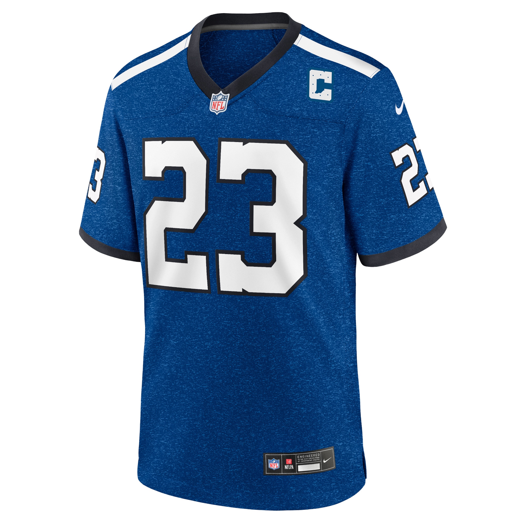 Alternative view of Men's Indianapolis Colts Kenny Moore II Royal Indiana Nights Alternate Game Jersey JS3625 nicesnker