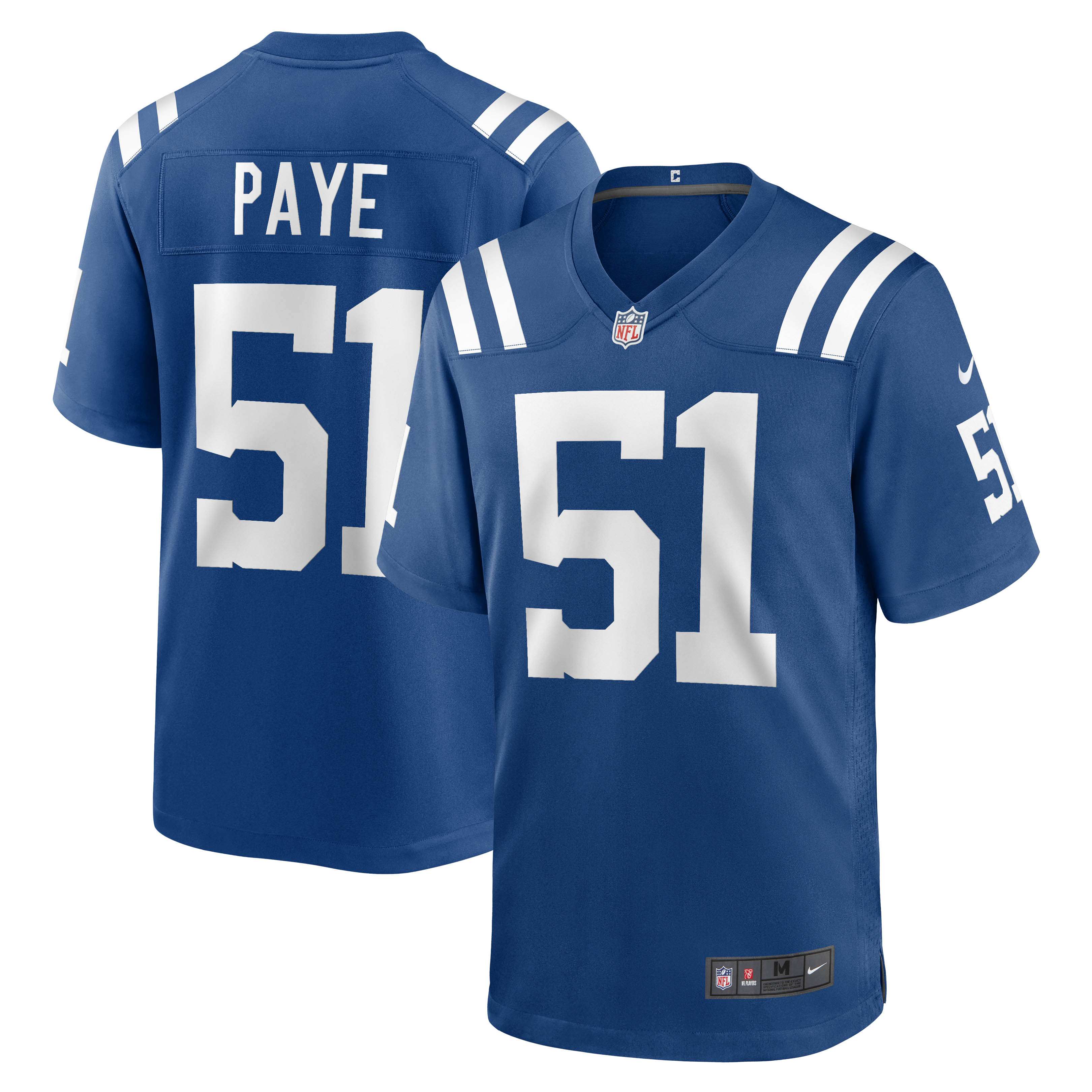 Men's Indianapolis Colts Kwity Paye Royal Game Jersey JS2063 nicesnker