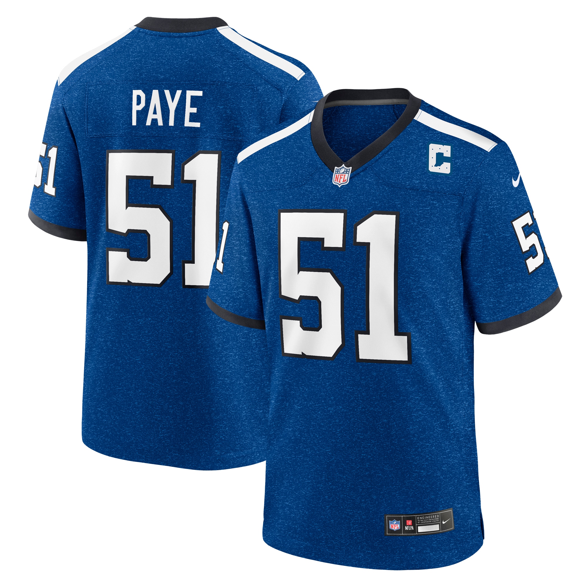 Men's Indianapolis Colts Kwity Paye Royal Indiana Nights Alternate Game Jersey JS1421 nicesnker