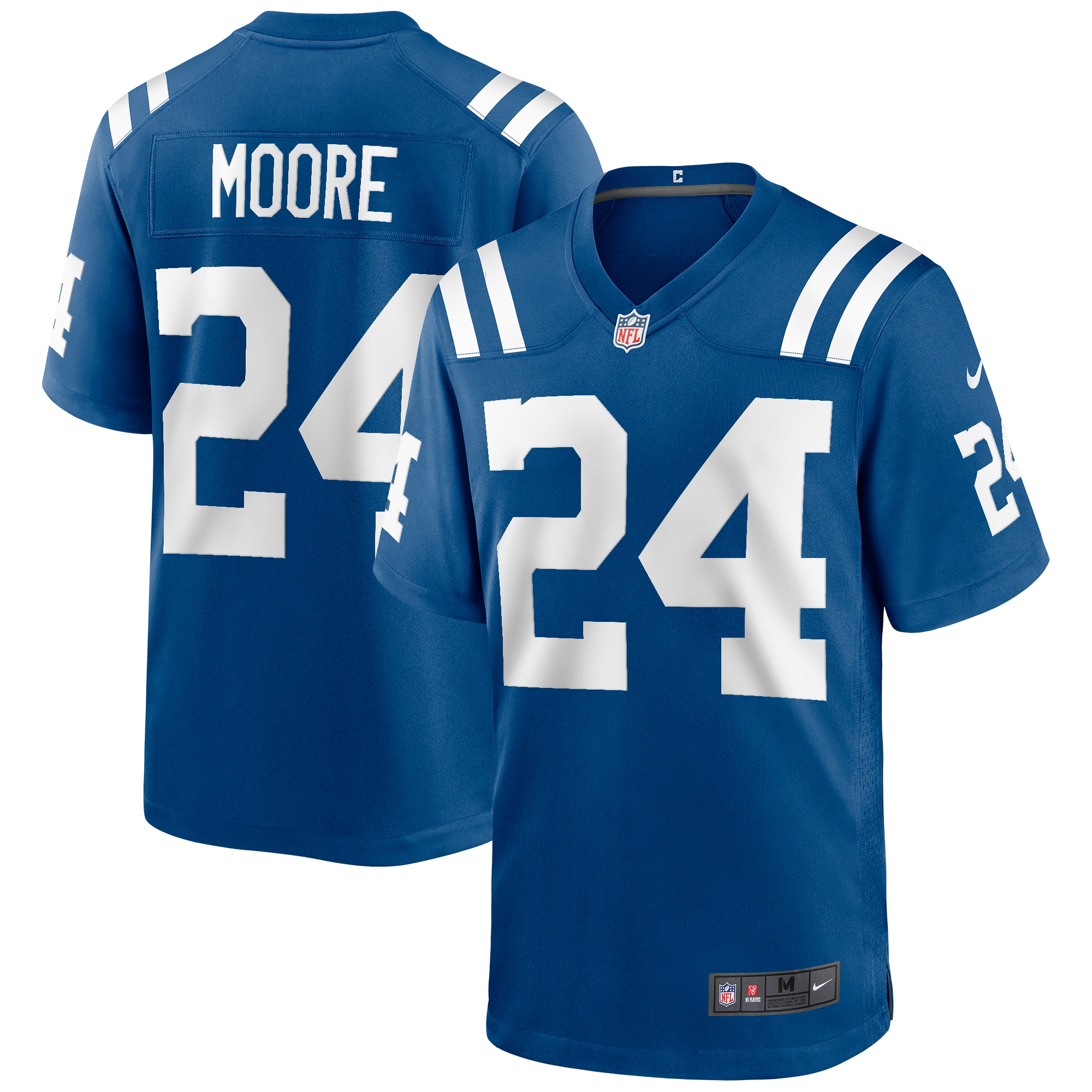 Men's Indianapolis Colts Lenny Moore Royal Game Retired Player Jersey JS8517 nicesnker