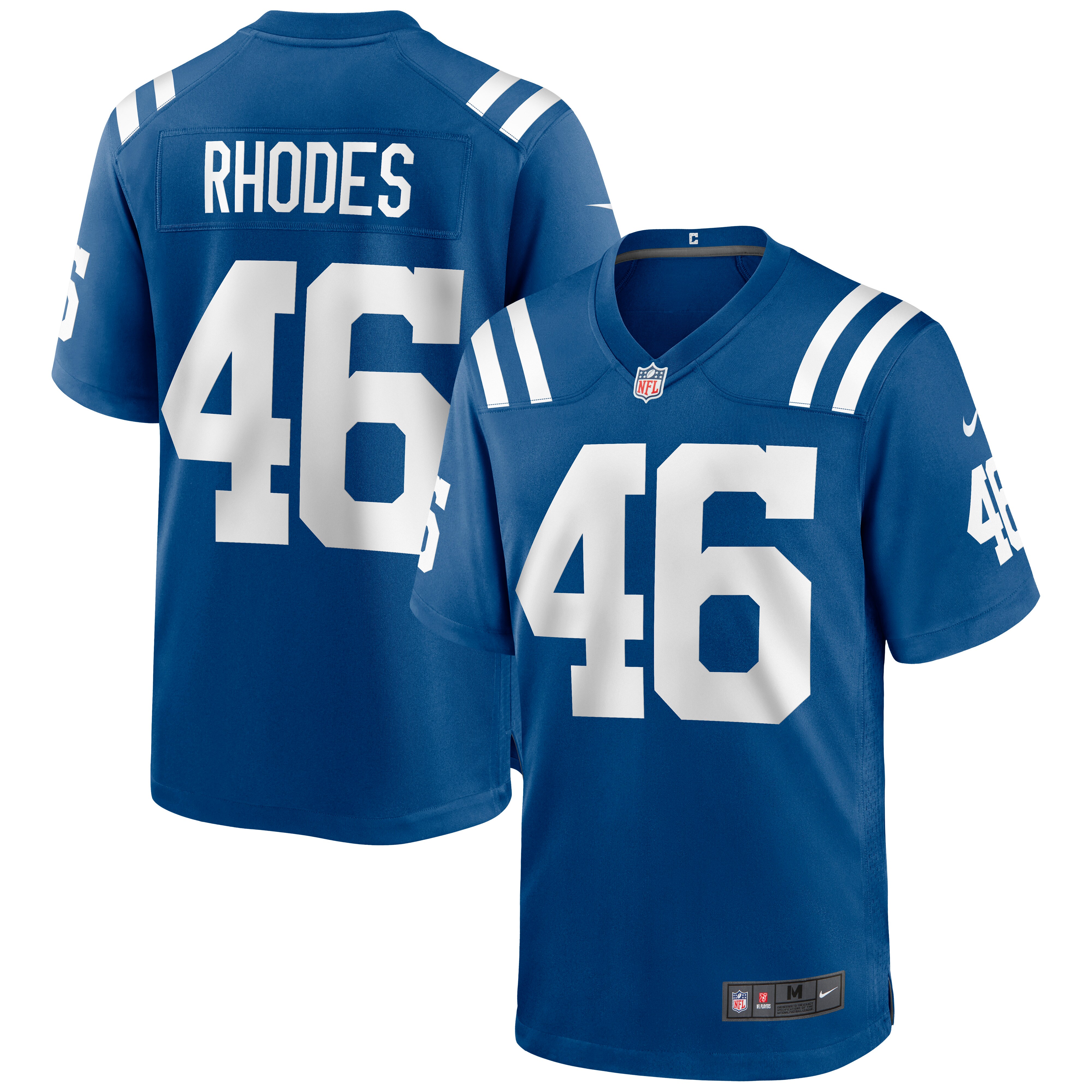 Men's Indianapolis Colts Luke Rhodes Royal Game Jersey JS5998 nicesnker