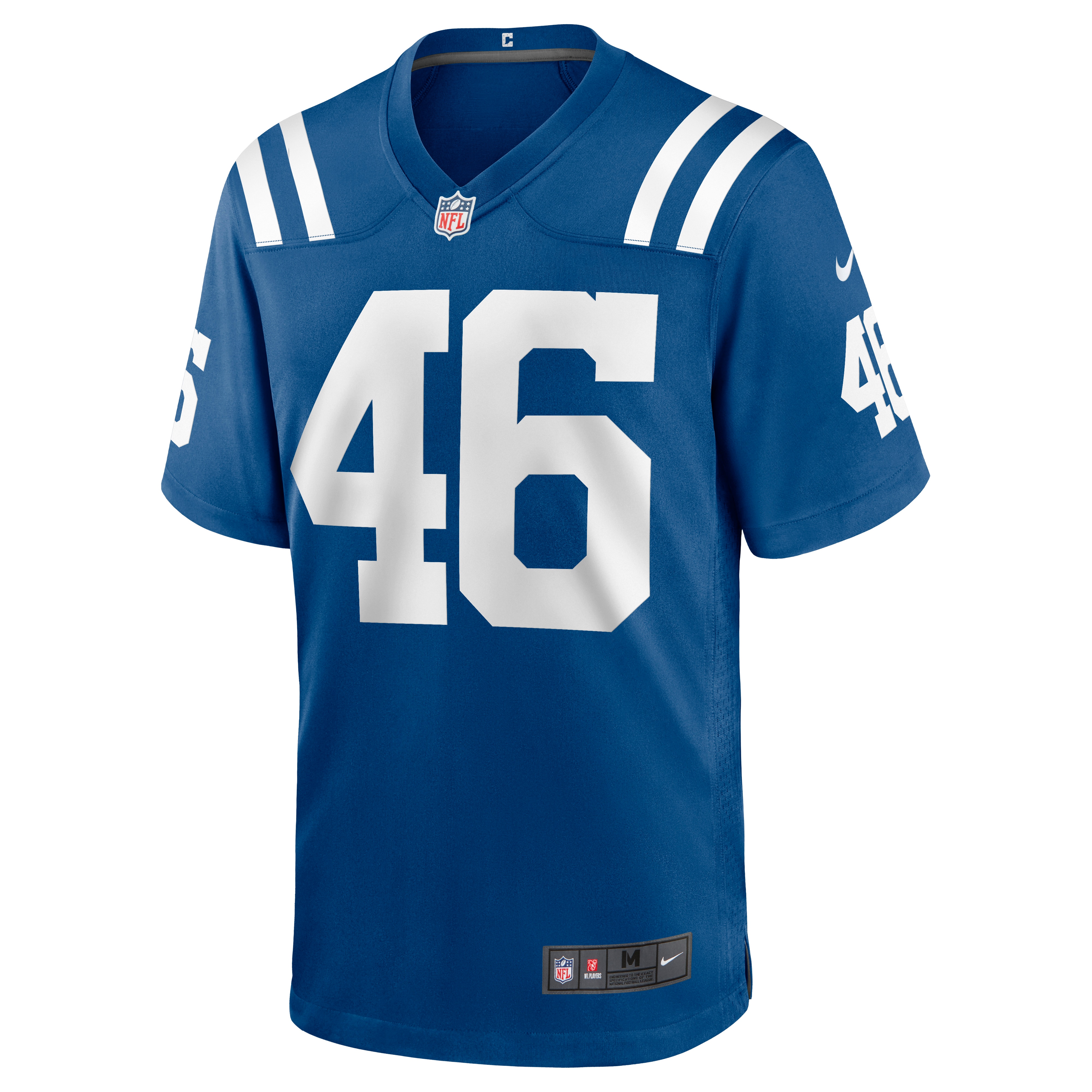 Alternative view of Men's Indianapolis Colts Luke Rhodes Royal Game Jersey JS5998 nicesnker