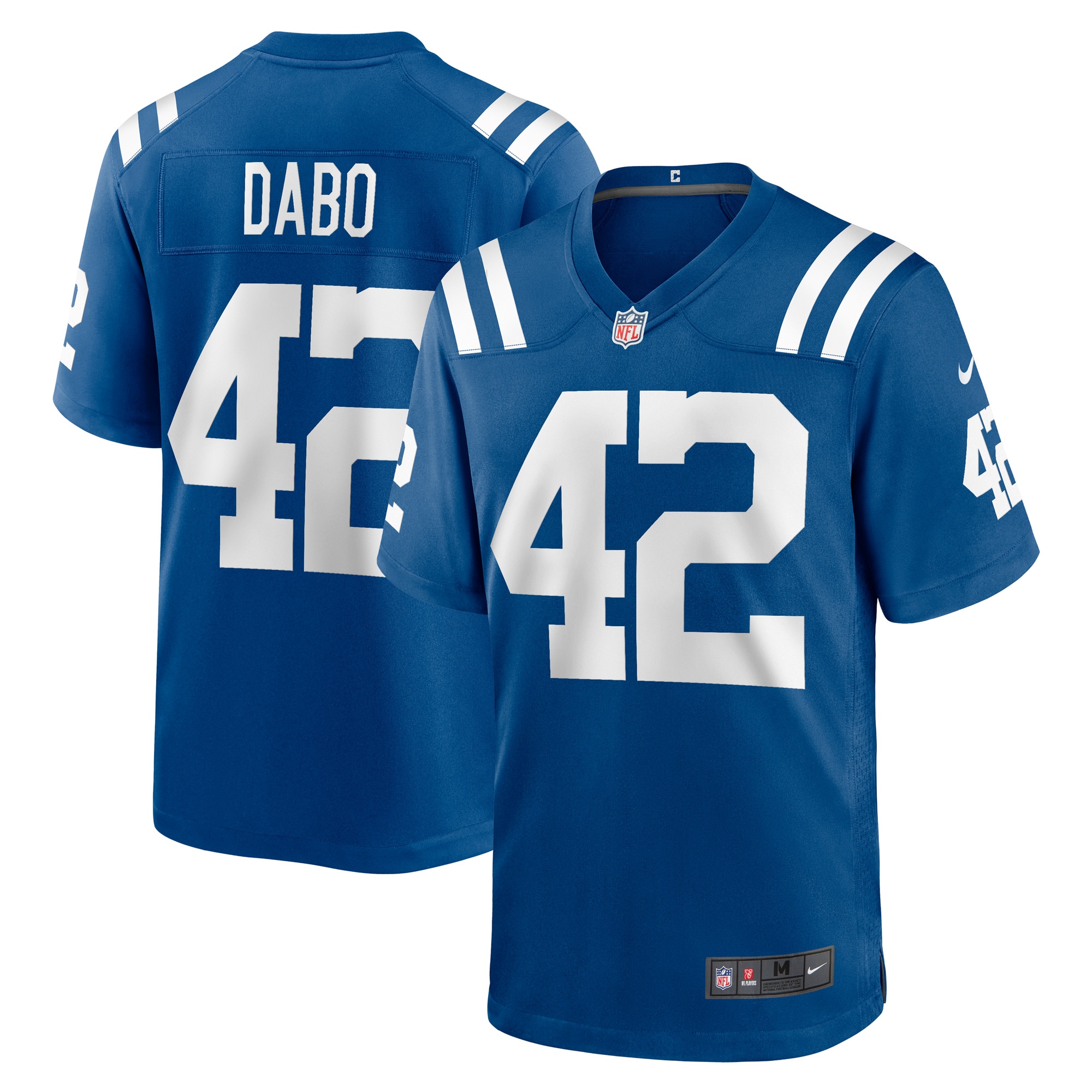 Men's Indianapolis Colts Marcel Dabo Royal Game Player Jersey JS4320 nicesnker