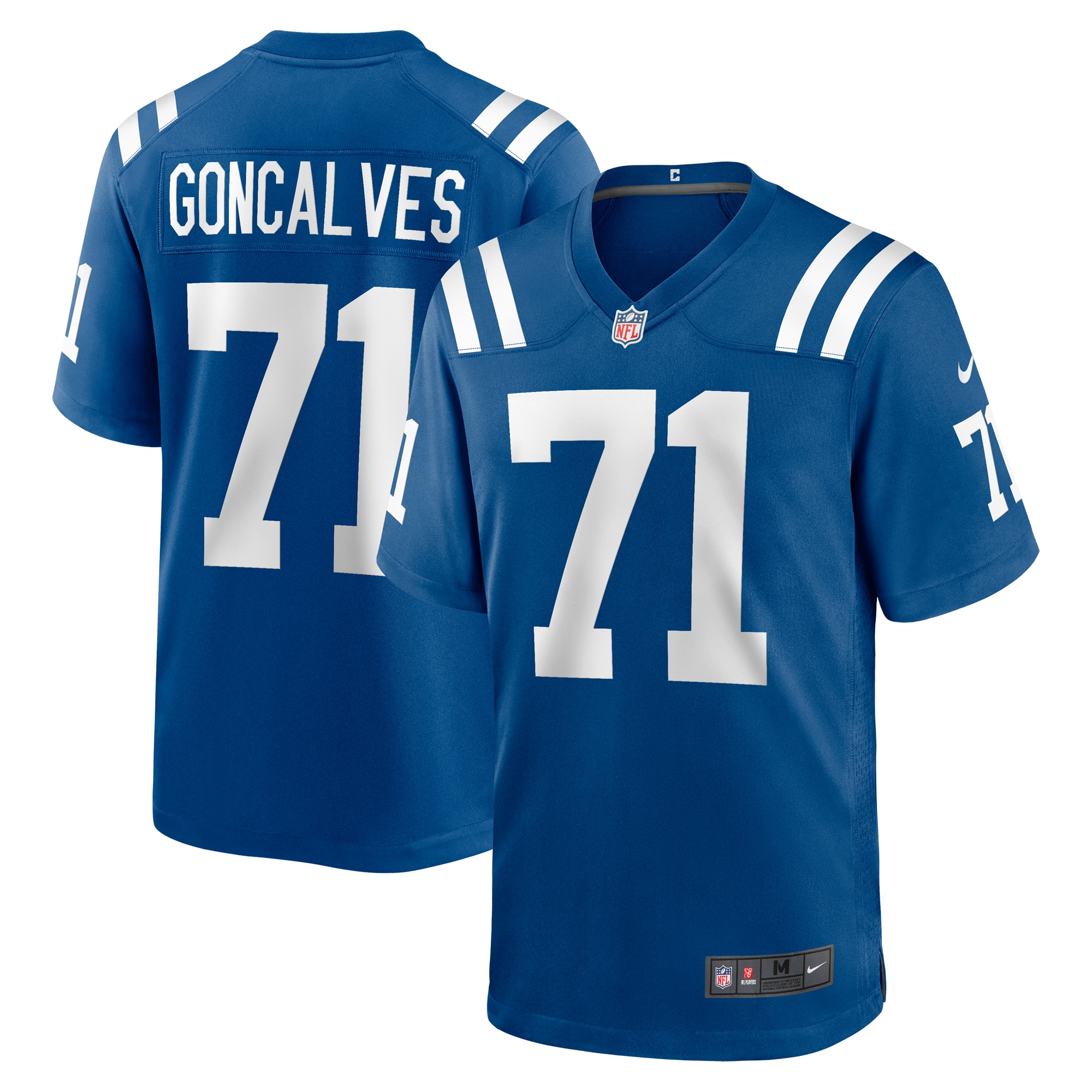 Men's Indianapolis Colts Matt Goncalves Royal Game Jersey JS2298 nicesnker