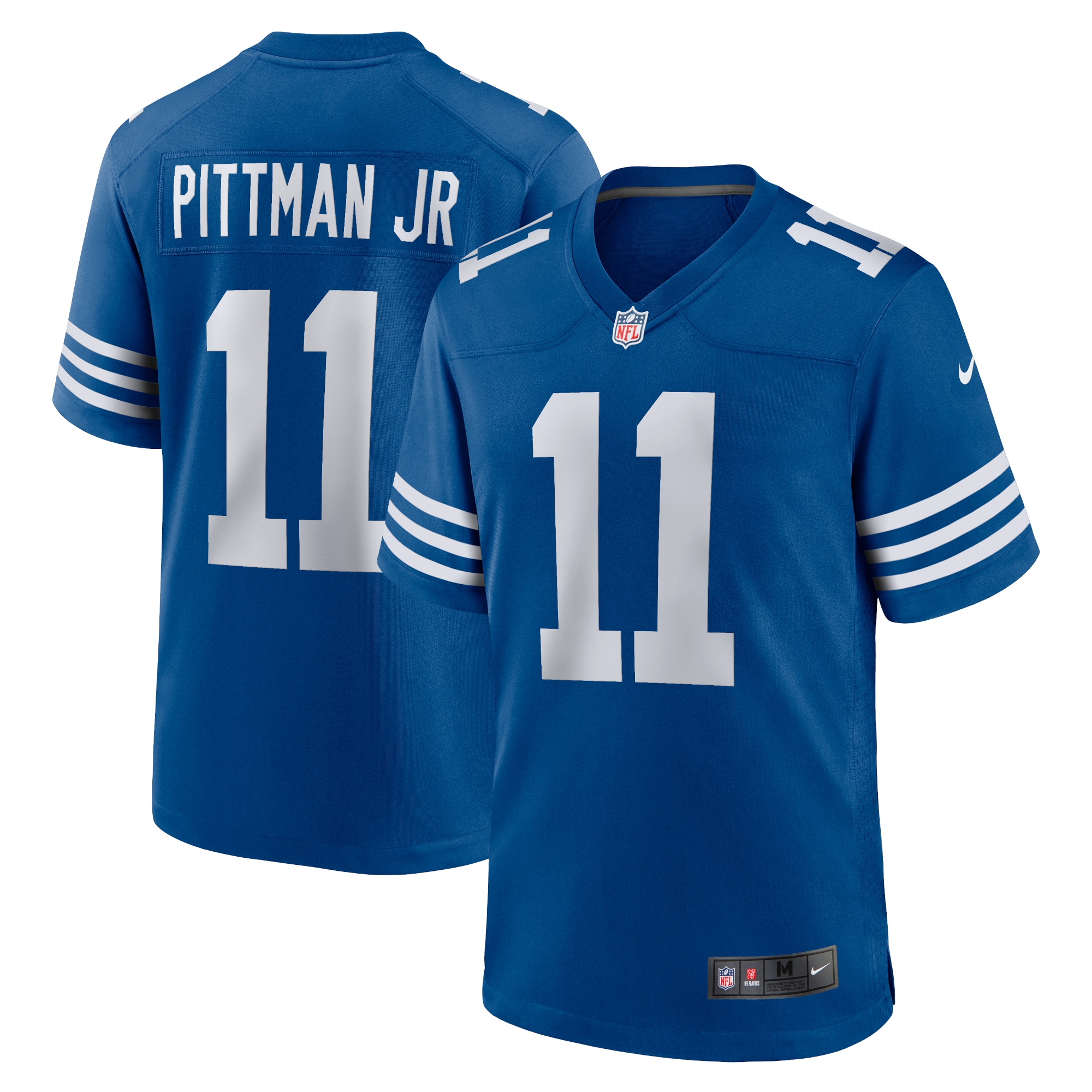 Men's Indianapolis Colts Michael Pittman Jr. Royal Alternate Game Jersey JS2957 nicesnker