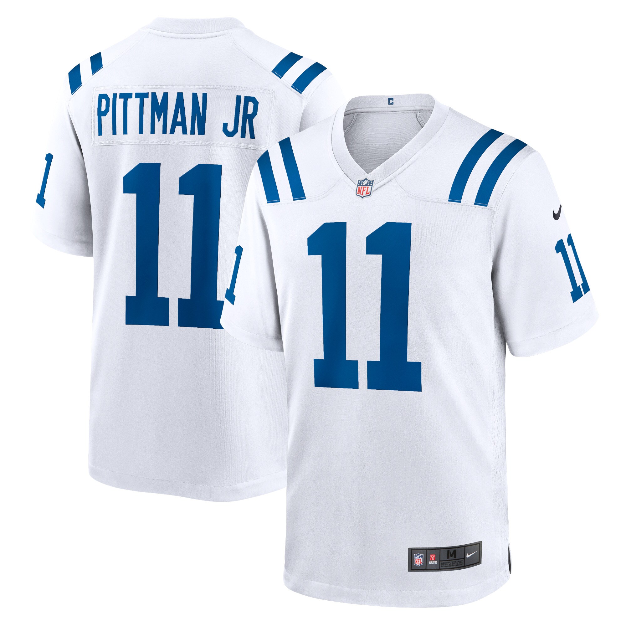 Men's Indianapolis Colts Michael Pittman Jr. White Game Jersey JS4420 nicesnker