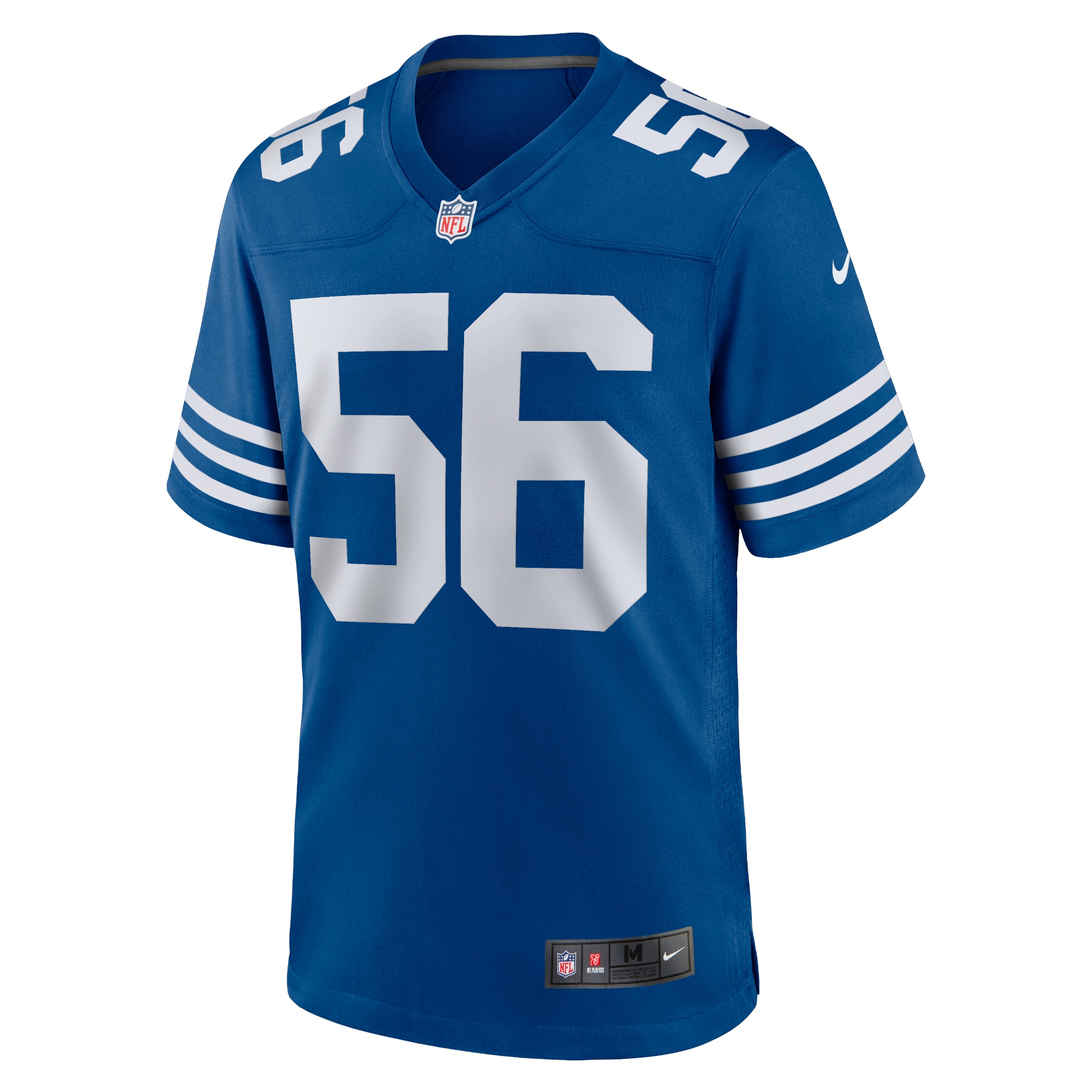 Alternative view of Men's Indianapolis Colts Quenton Nelson Royal Alternate Game Jersey JS4677 nicesnker
