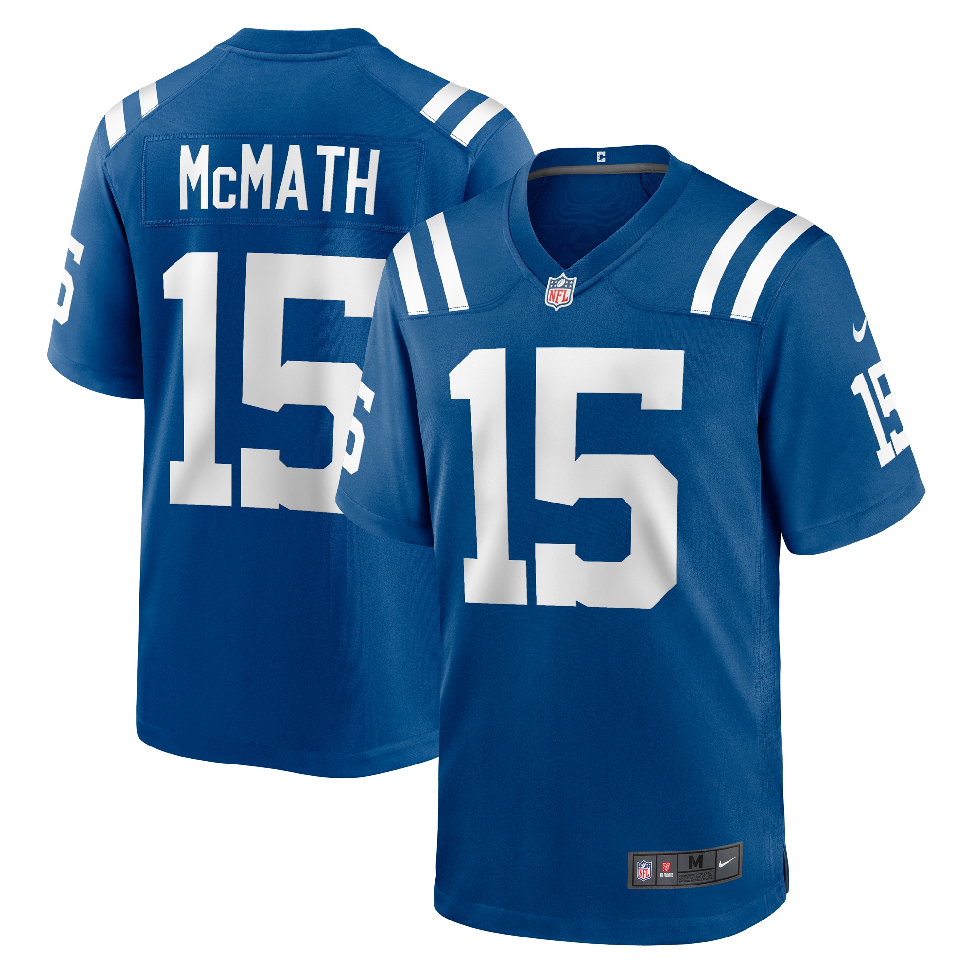 Men's Indianapolis Colts Racey McMath Royal Team Game Jersey JS1368 nicesnker