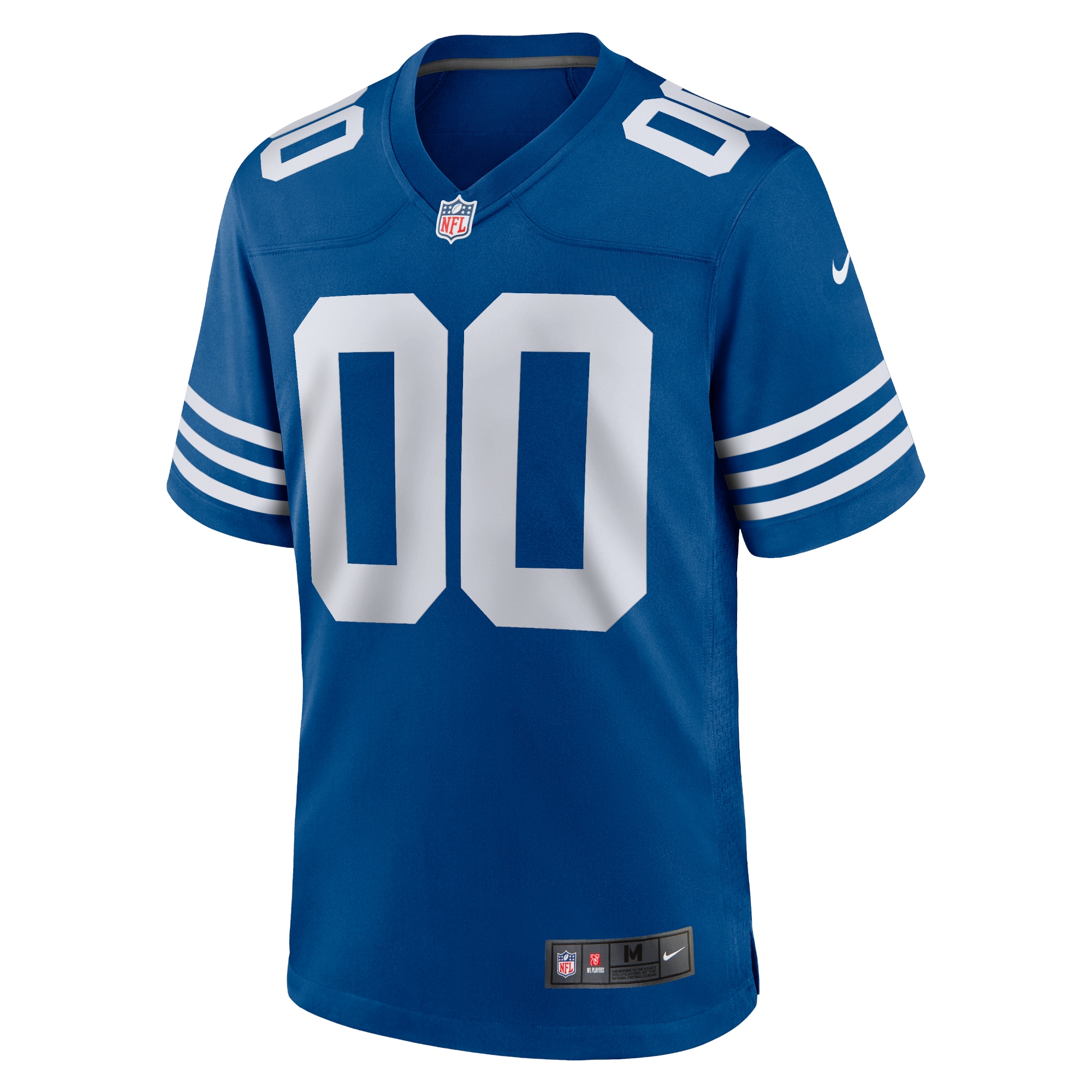 Alternative view of Men's Indianapolis Colts Royal Alternate Custom Jersey JS5656 nicesnker