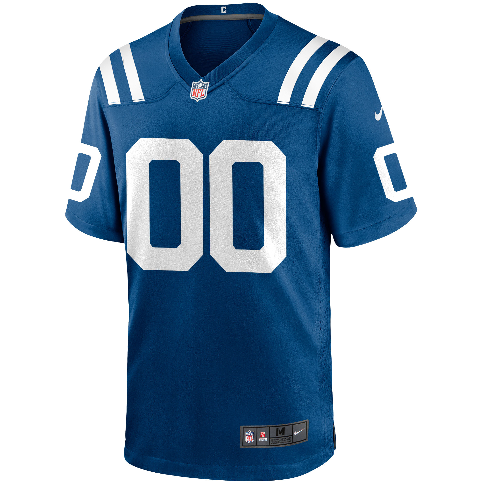 Alternative view of Men's Indianapolis Colts Royal Custom Game Jersey JS7994 nicesnker