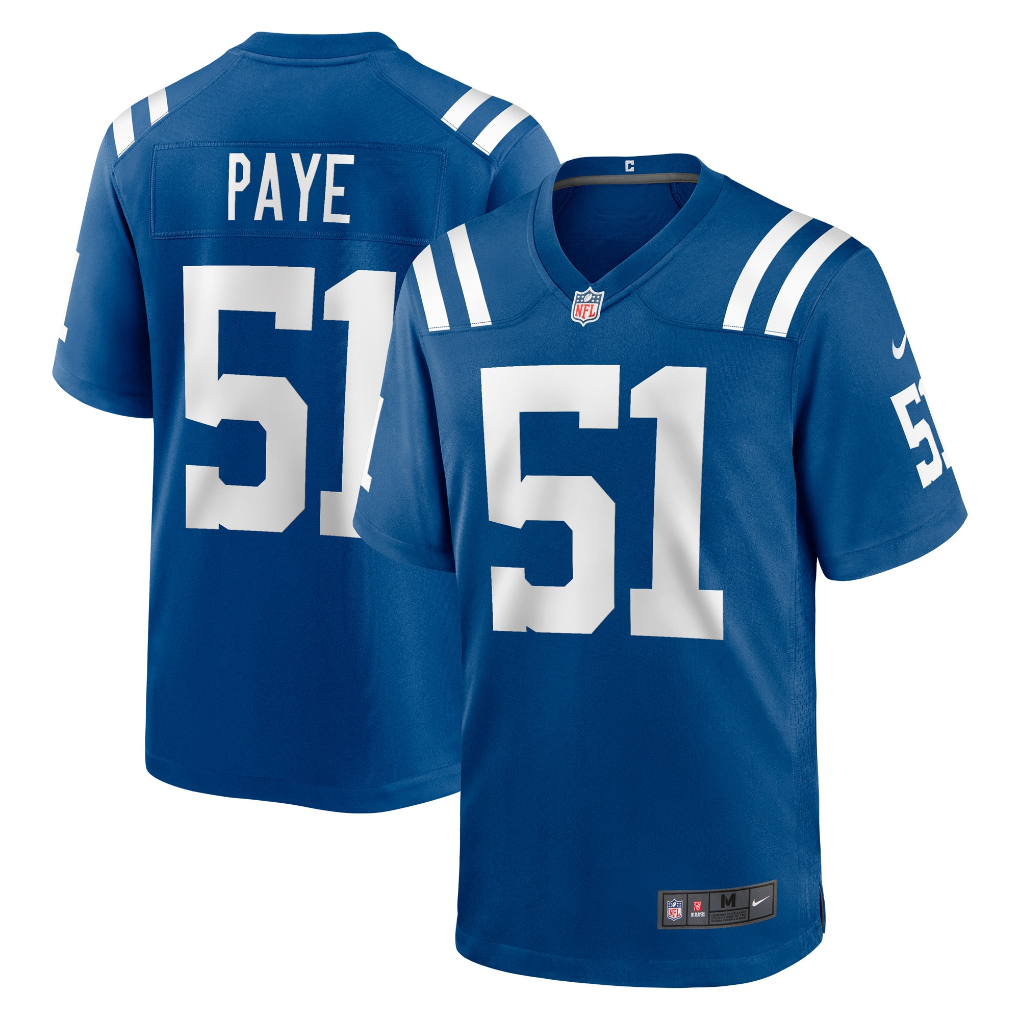 Men's Indianapolis Colts Royal Game Jersey JS4343 nicesnker