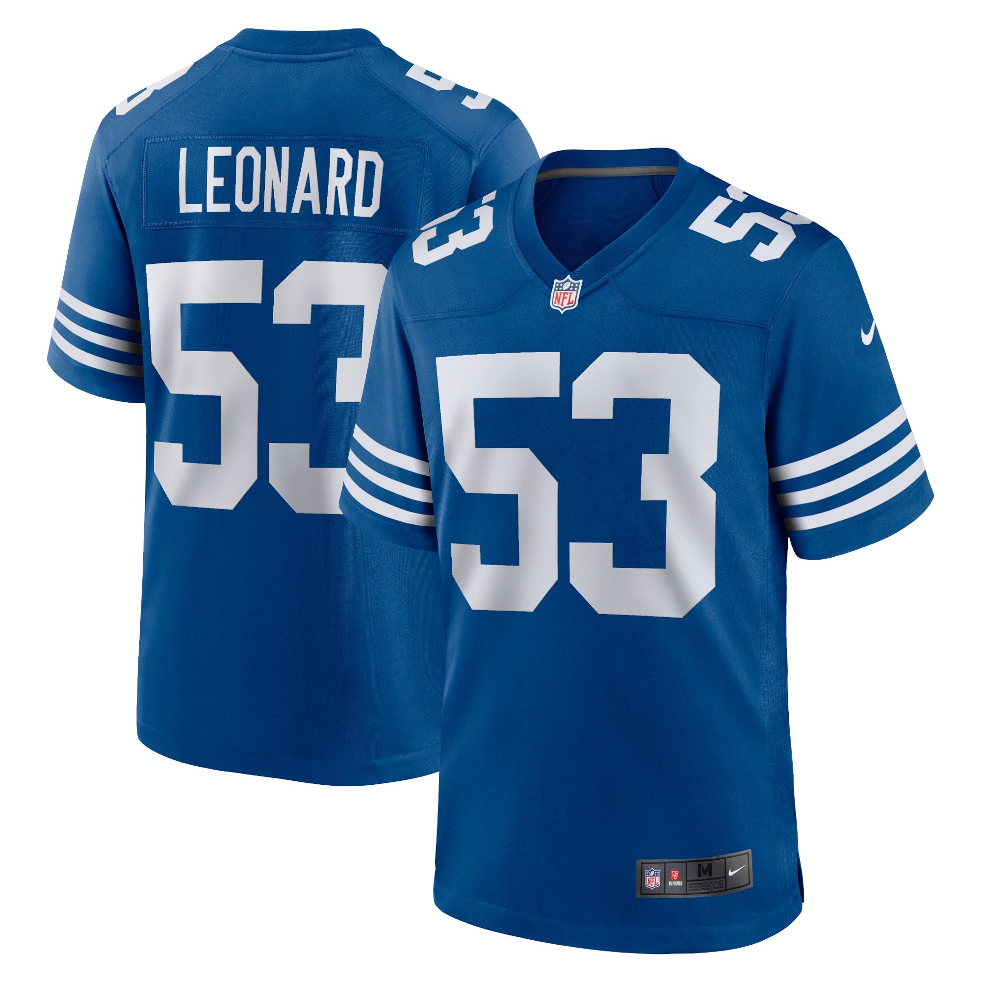 Men's Indianapolis Colts Shaquille Leonard Royal Alternate Game Jersey JS1483 nicesnker