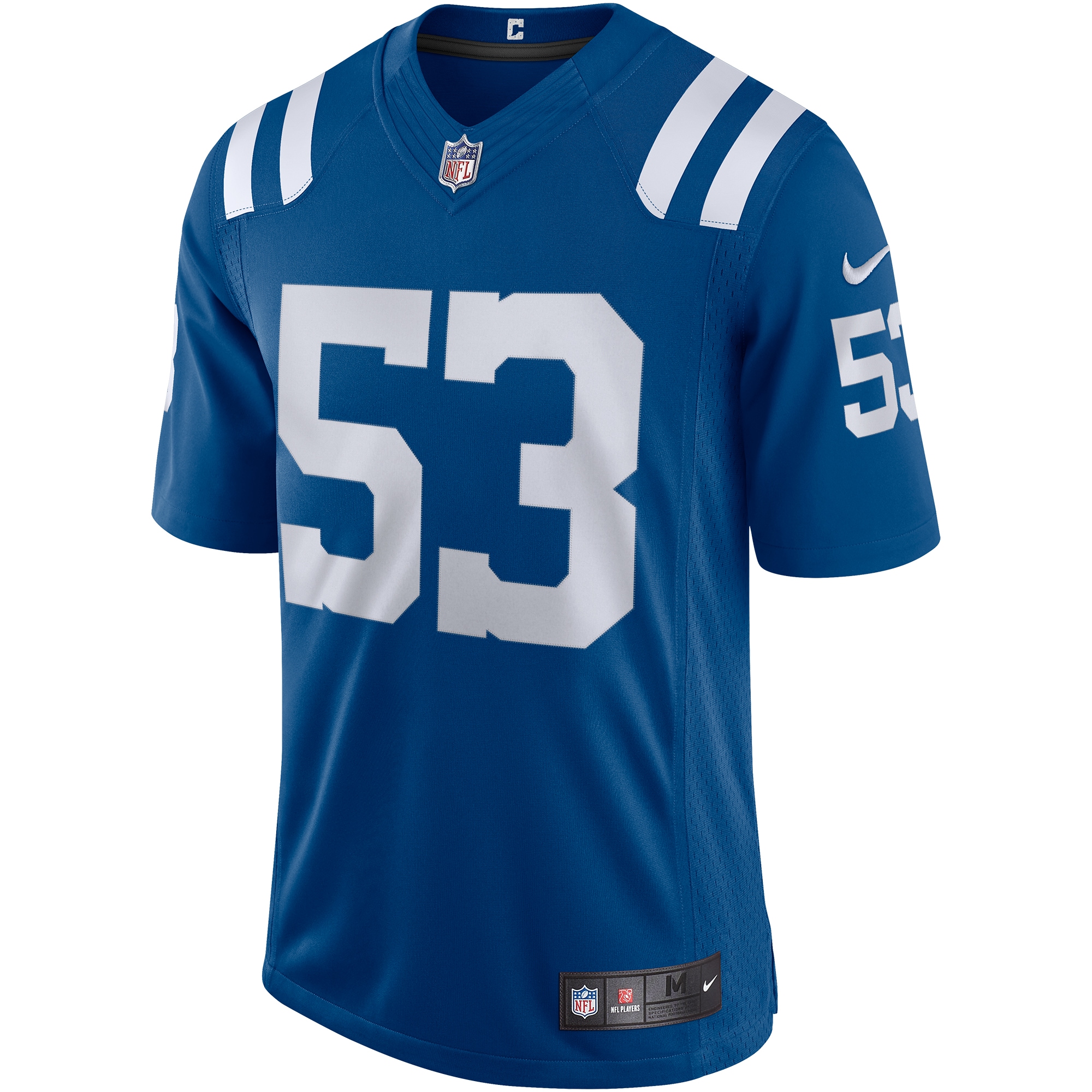 Alternative view of Men's Indianapolis Colts Shaquille Leonard Royal Vapor Limited Jersey JS7642 nicesnker
