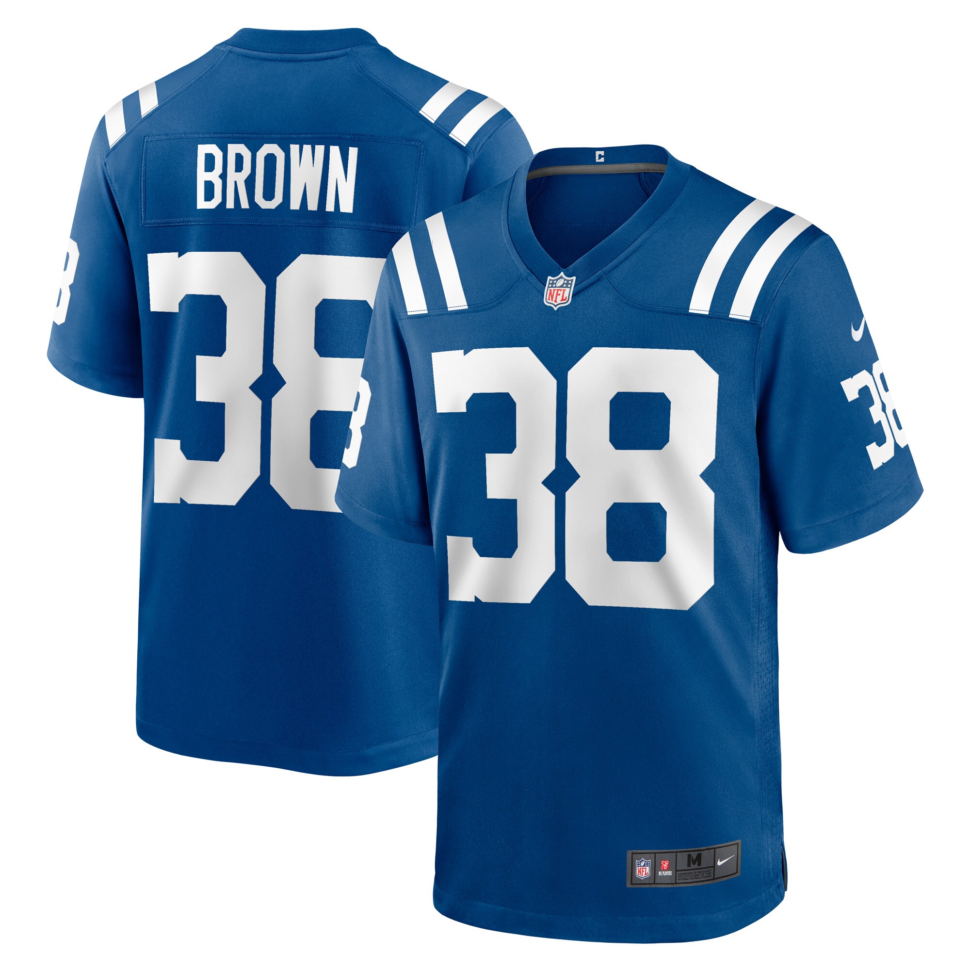 Men's Indianapolis Colts Tony Brown Royal Player Game Jersey JS7517 nicesnker
