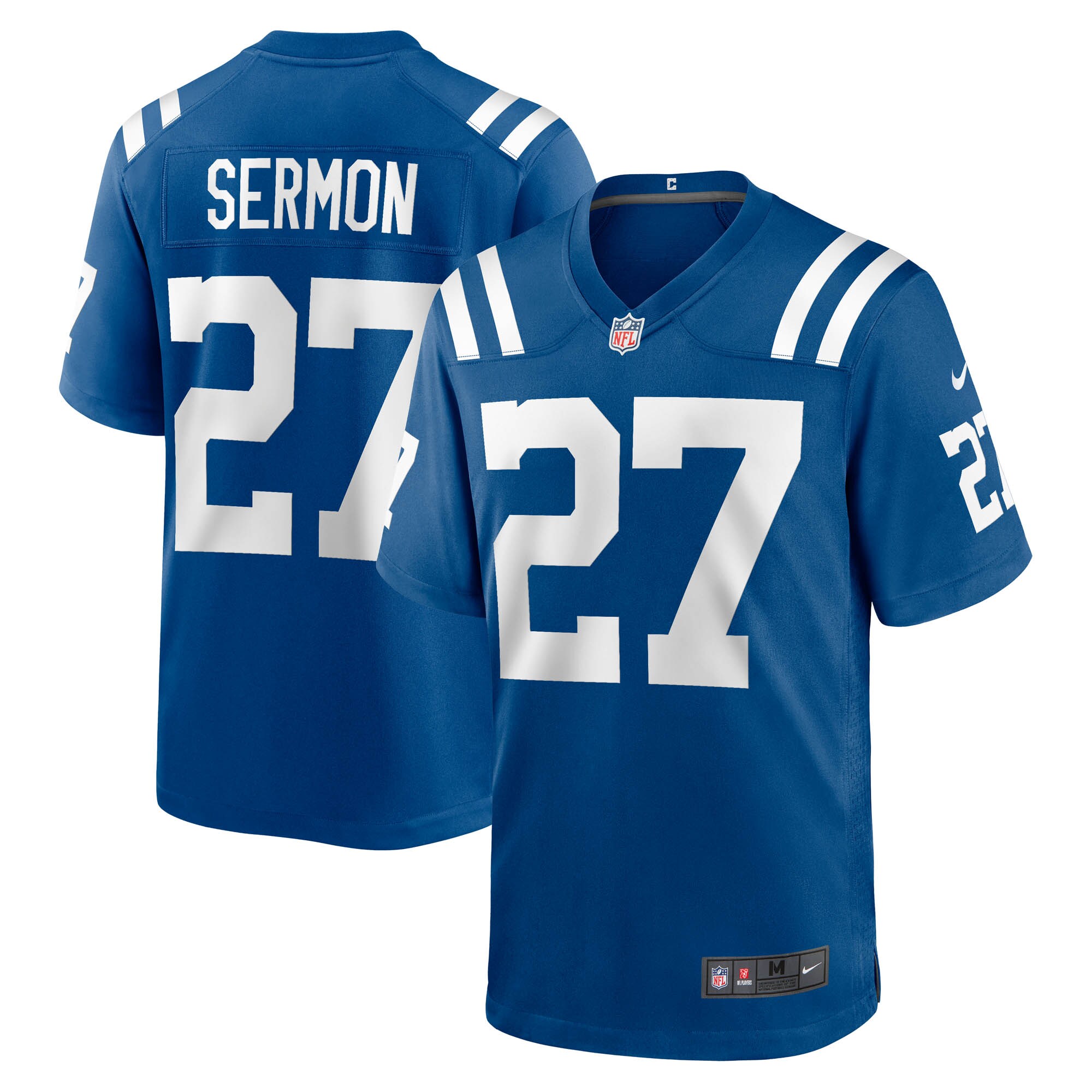 Men's Indianapolis Colts Trey Sermon Royal Game Jersey JS9412 nicesnker