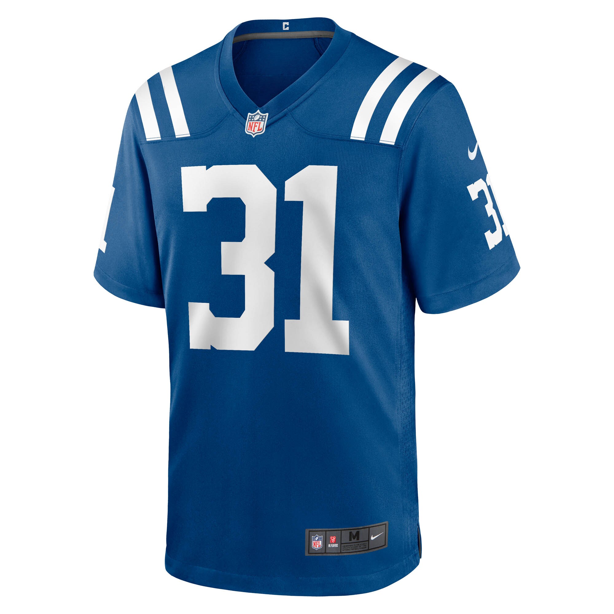 Alternative view of Men's Indianapolis Colts Tyler Goodson Royal Game Jersey JS5188 nicesnker