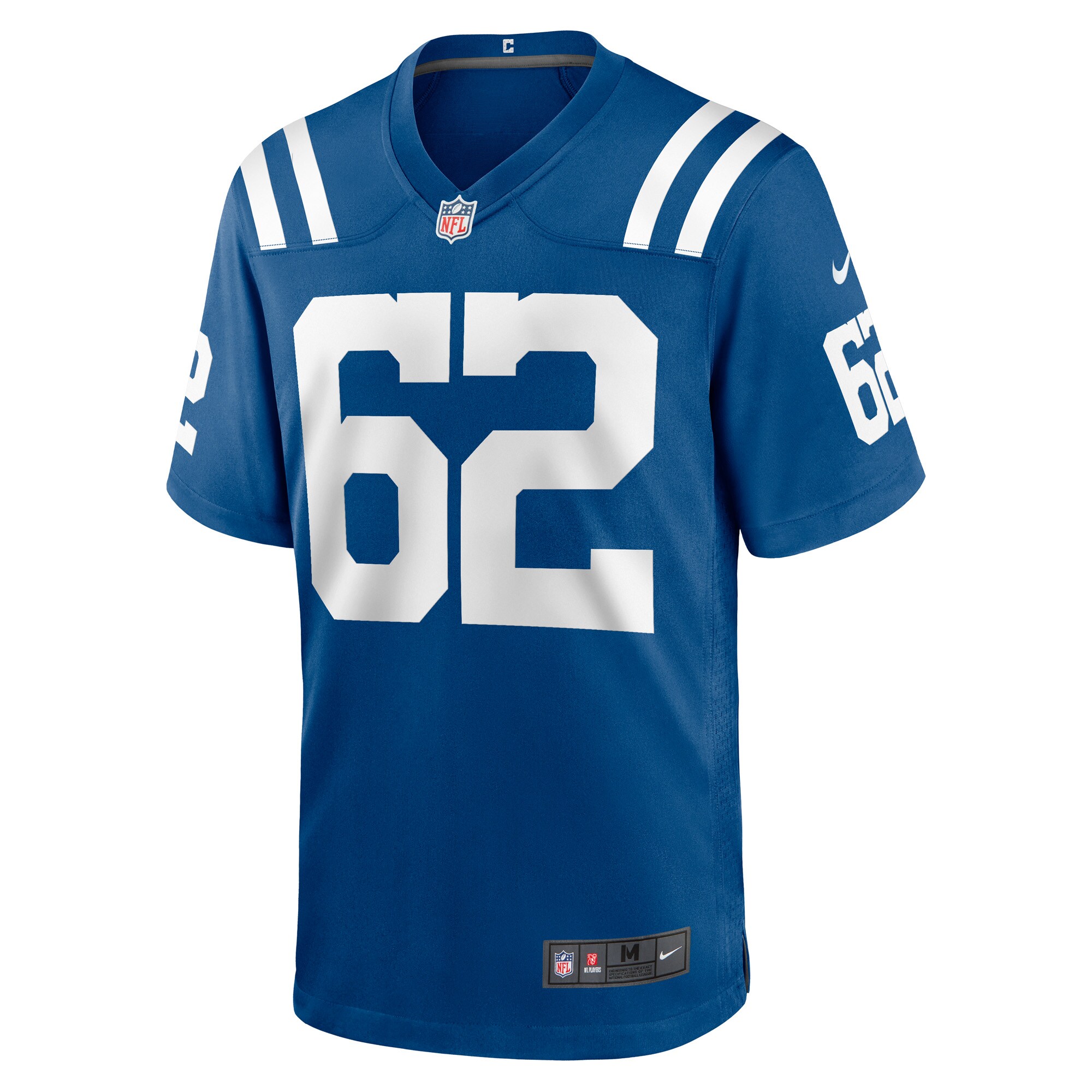 Alternative view of Men's Indianapolis Colts Wesley French Royal Game Player Jersey JS7187 nicesnker
