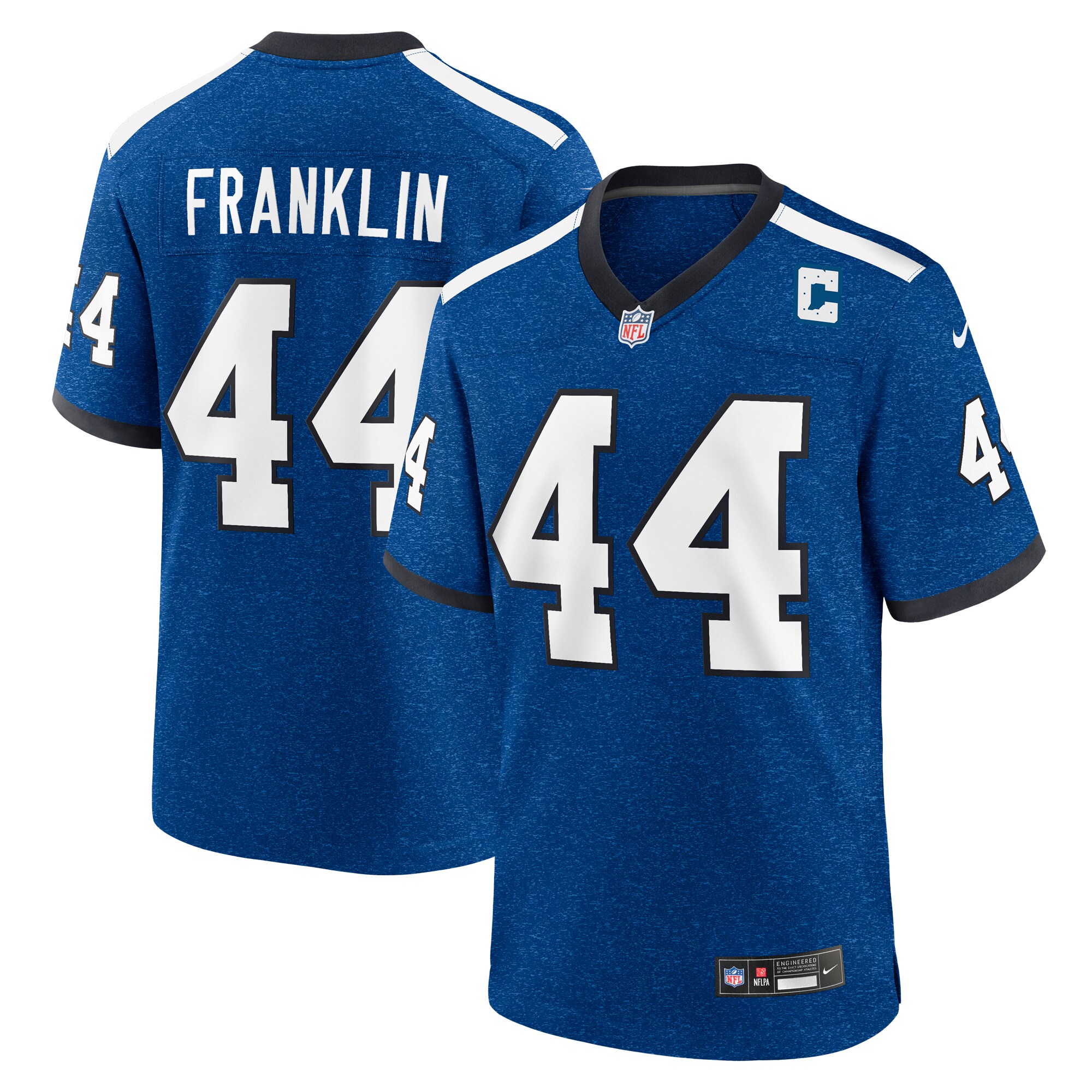 Men's Indianapolis Colts Zaire Franklin Royal Indiana Nights Alternate Game Jersey JS6178 nicesnker
