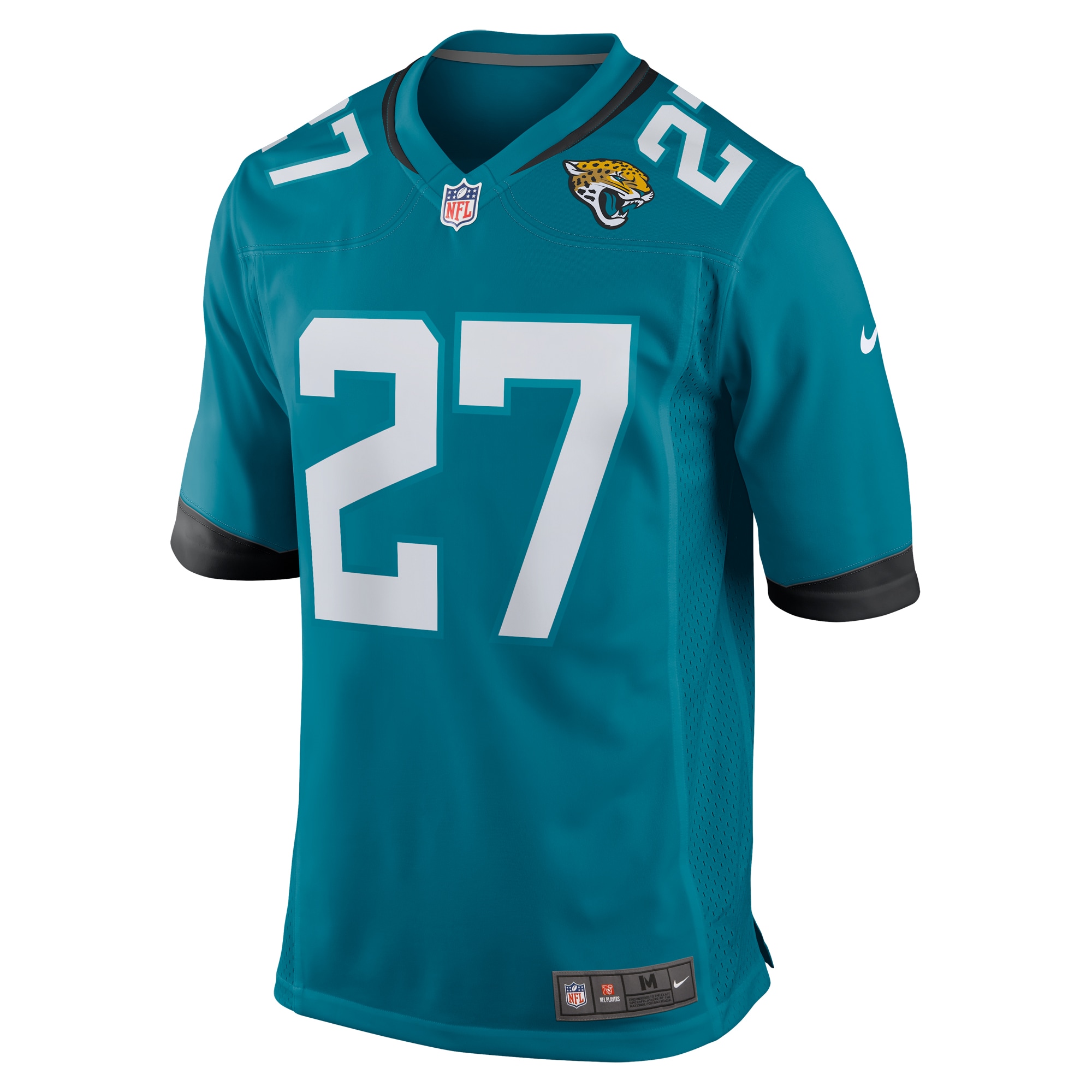 Alternative view of Men's Jacksonville Jaguars Amani Oruwariye Teal Game Jersey JS2248 nicesnker