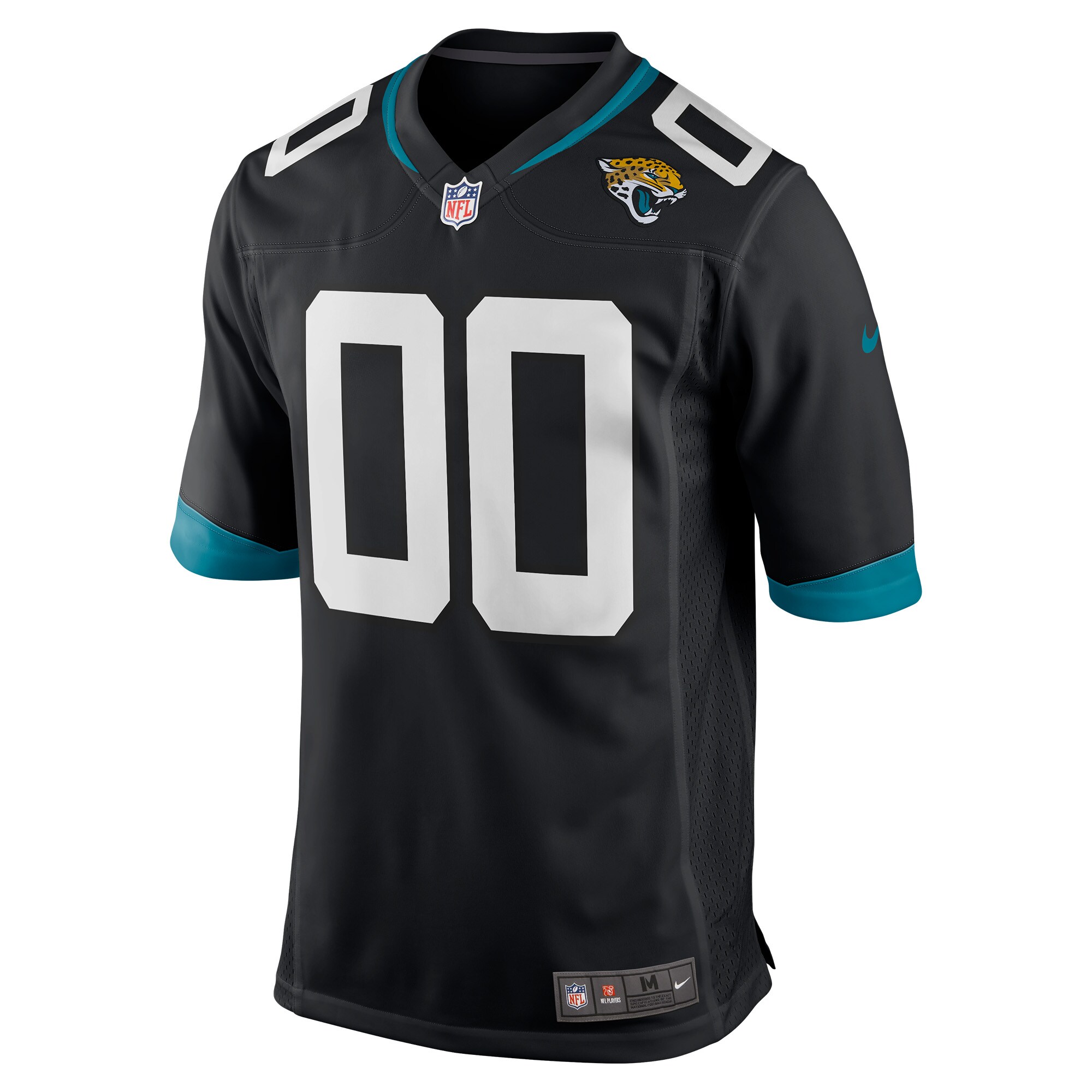 Alternative view of Men's Jacksonville Jaguars Black Custom Game Jersey JS1781 nicesnker