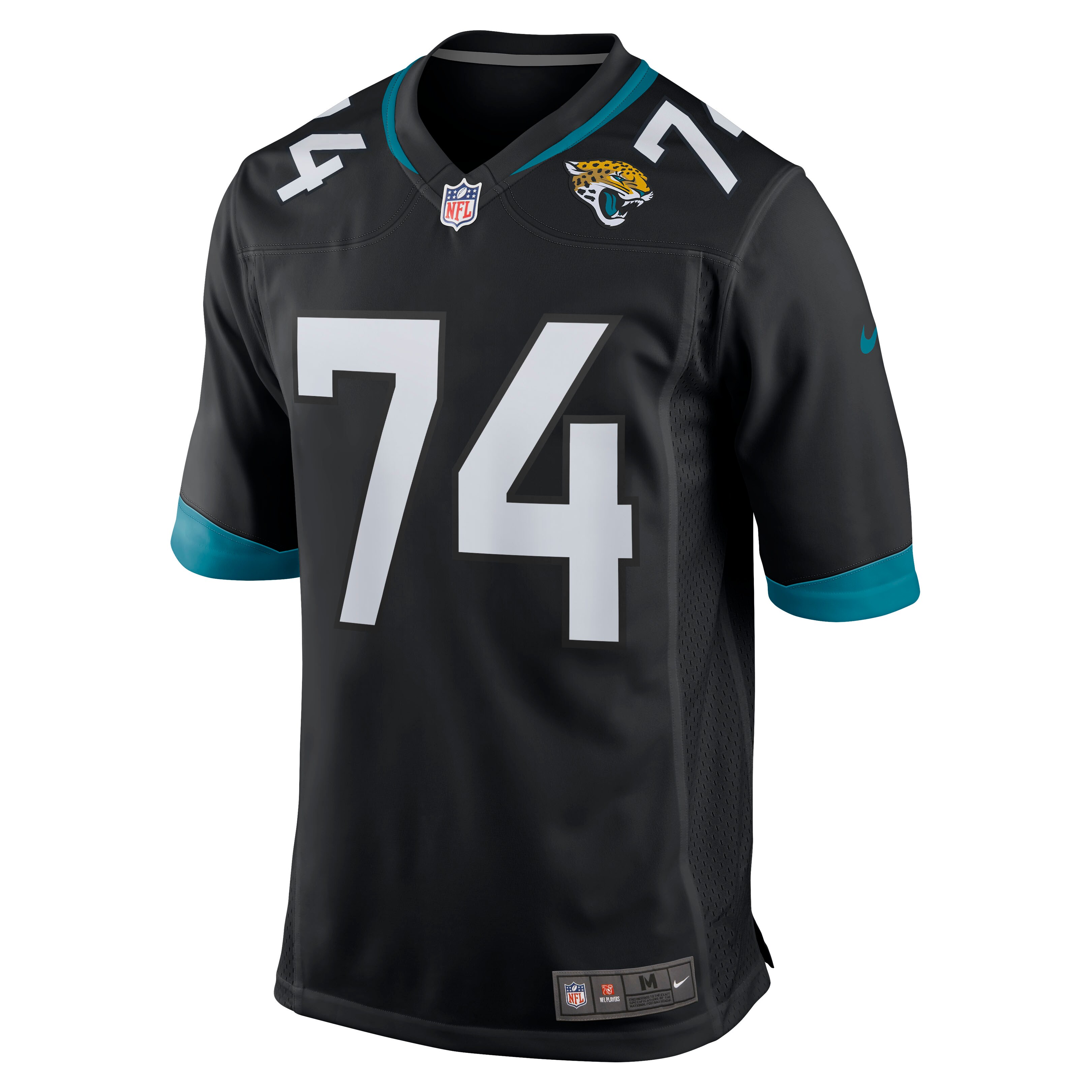 Alternative view of Men's Jacksonville Jaguars Cam Robinson Black Game Jersey JS6617 nicesnker
