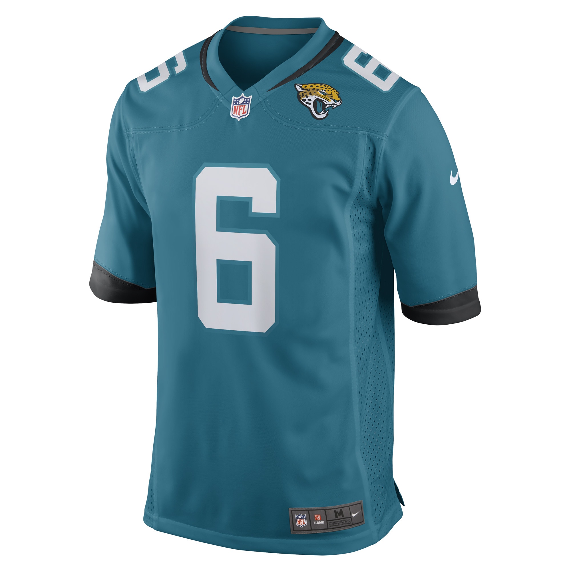 Alternative view of Men's Jacksonville Jaguars Chris Claybrooks Teal Game Player Jersey JS4490 nicesnker