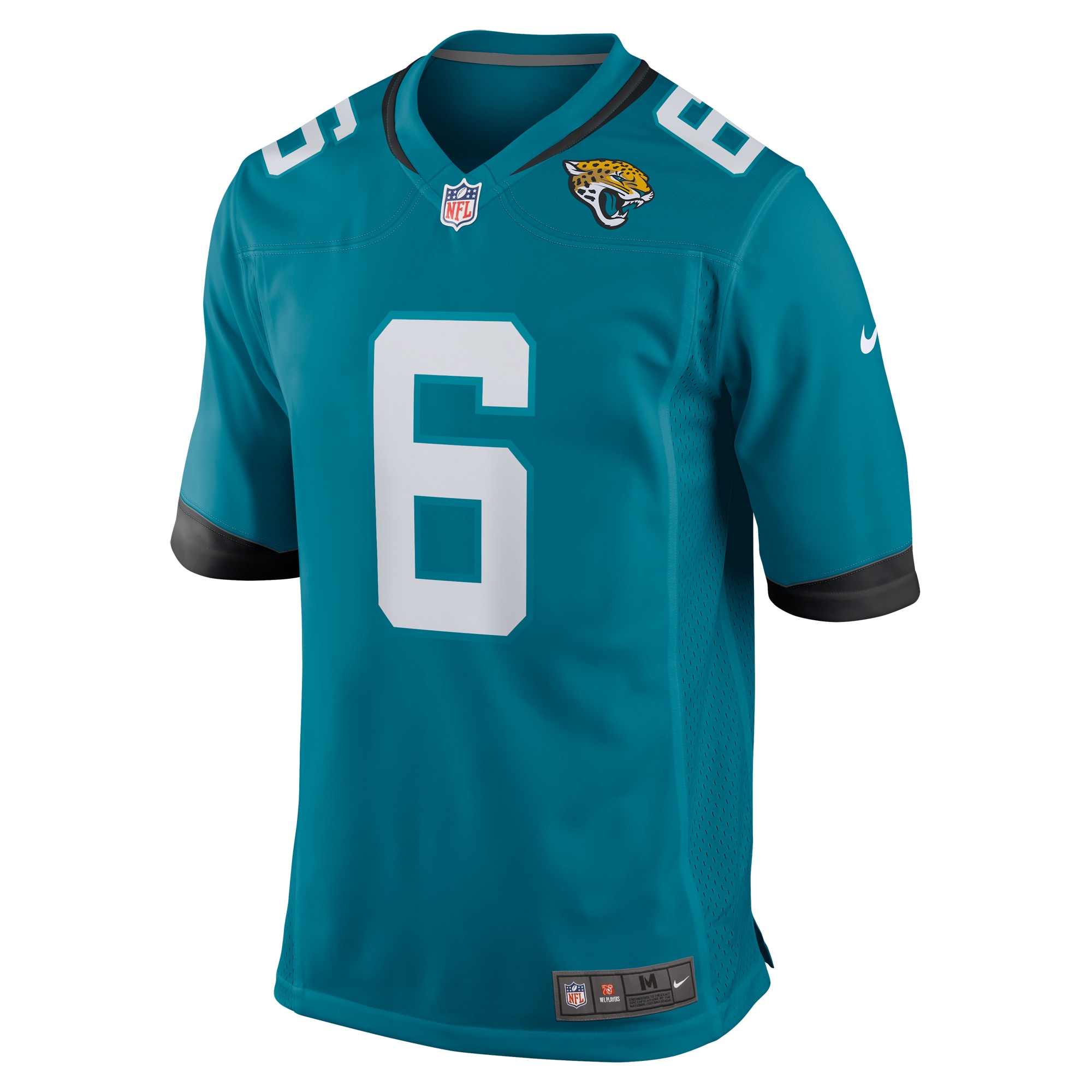 Alternative view of Men's Jacksonville Jaguars Darnell Savage Teal Team Game Jersey JS6651 nicesnker
