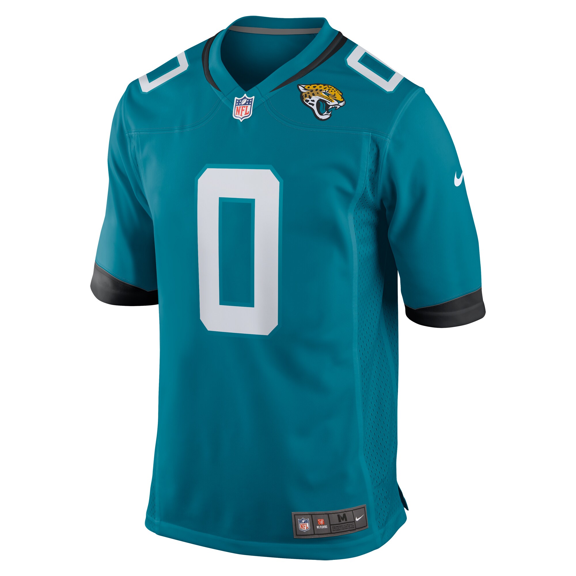 Alternative view of Men's Jacksonville Jaguars Gabe Davis Teal Team Game Player Jersey JS7496 nicesnker