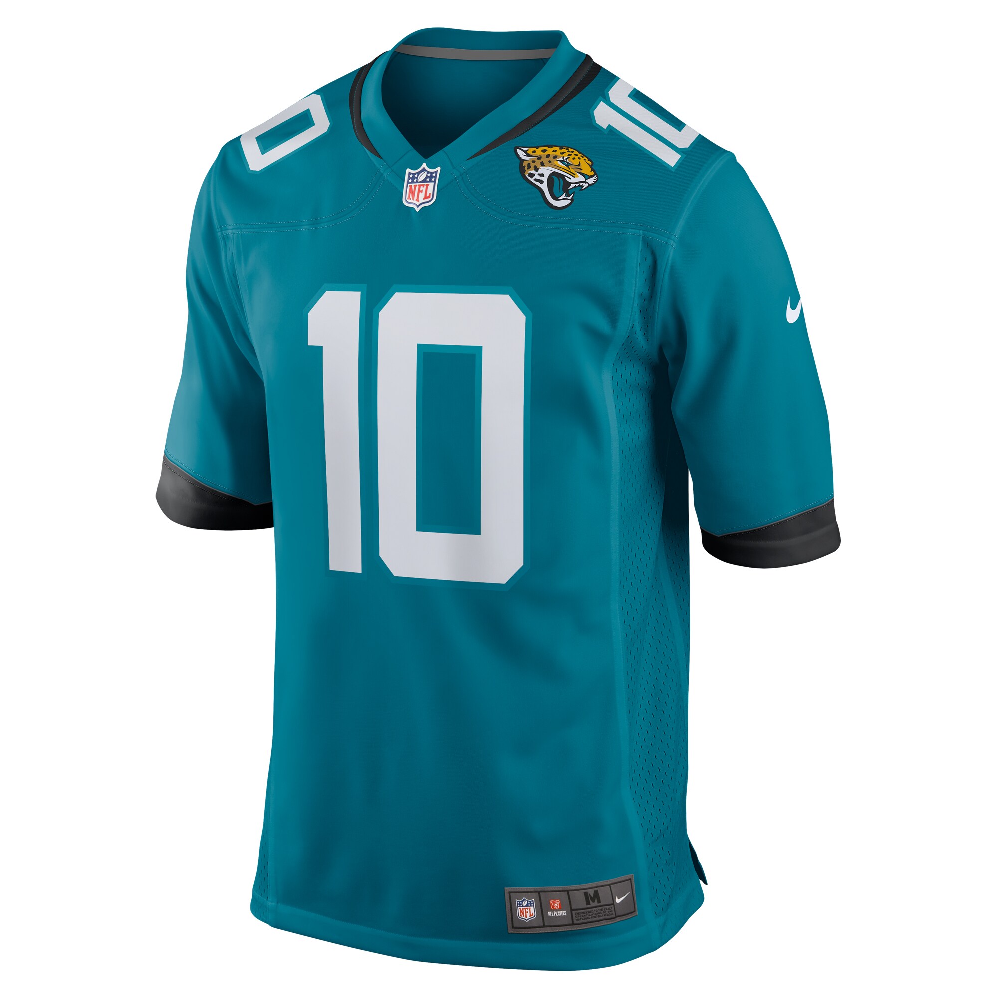 Alternative view of Men's Jacksonville Jaguars Mac Jones Teal Team Game Jersey JS7278 nicesnker