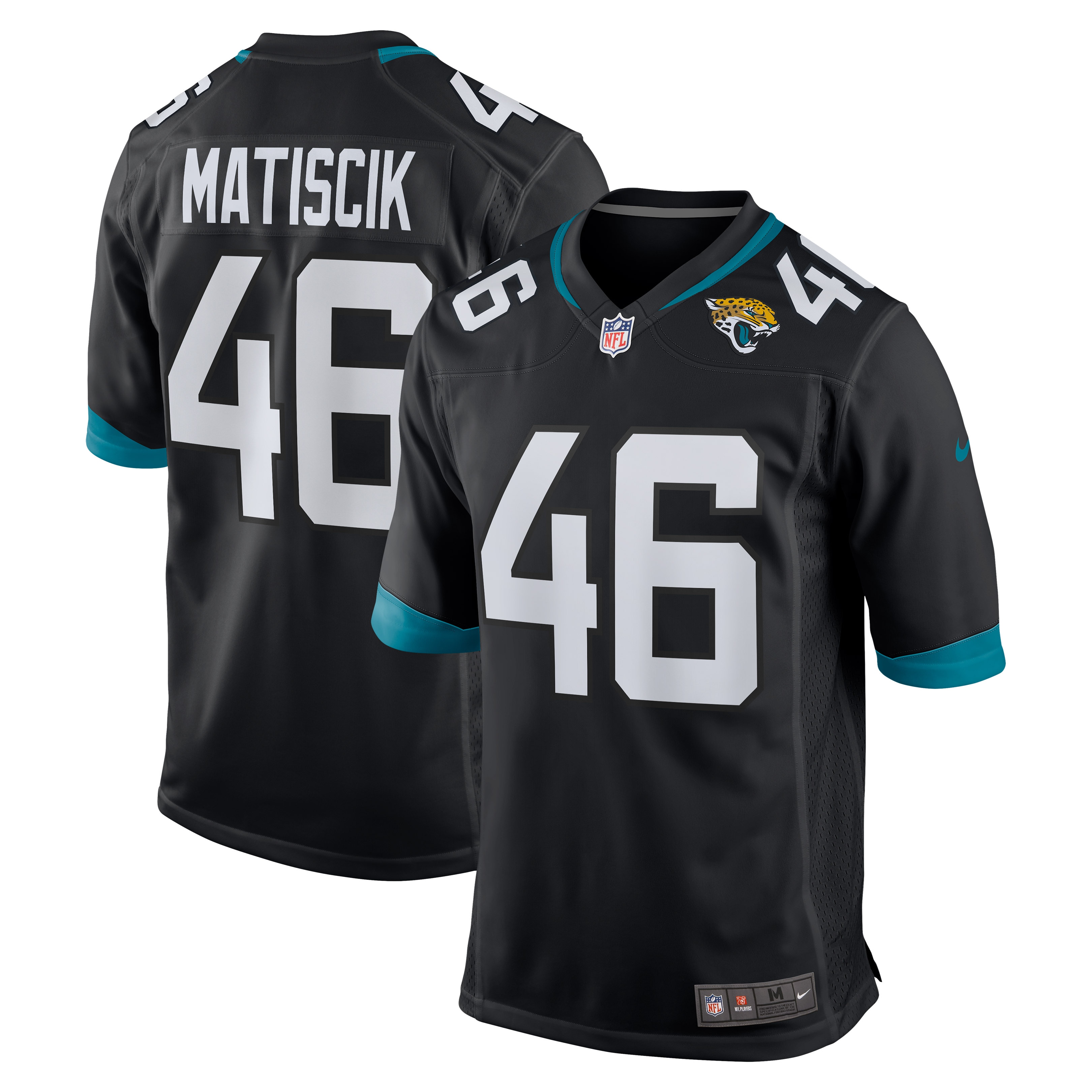 Men's Jacksonville Jaguars Ross Matiscik Black Game Jersey JS2804 nicesnker