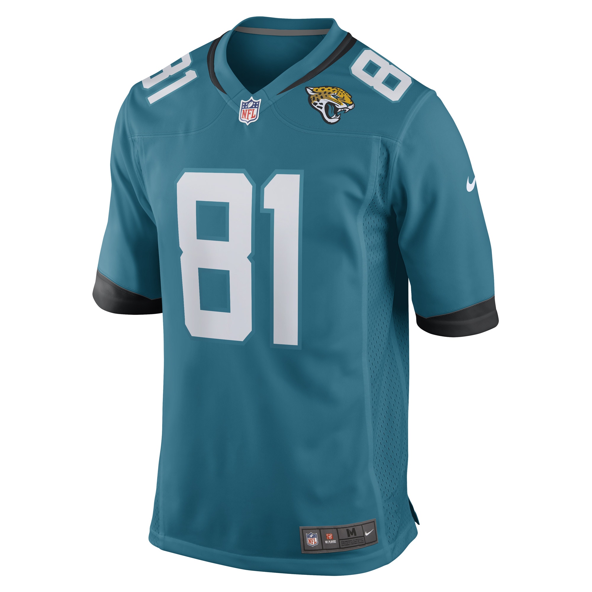 Alternative view of Men's Jacksonville Jaguars Seth Williams Teal Game Player Jersey JS5677 nicesnker