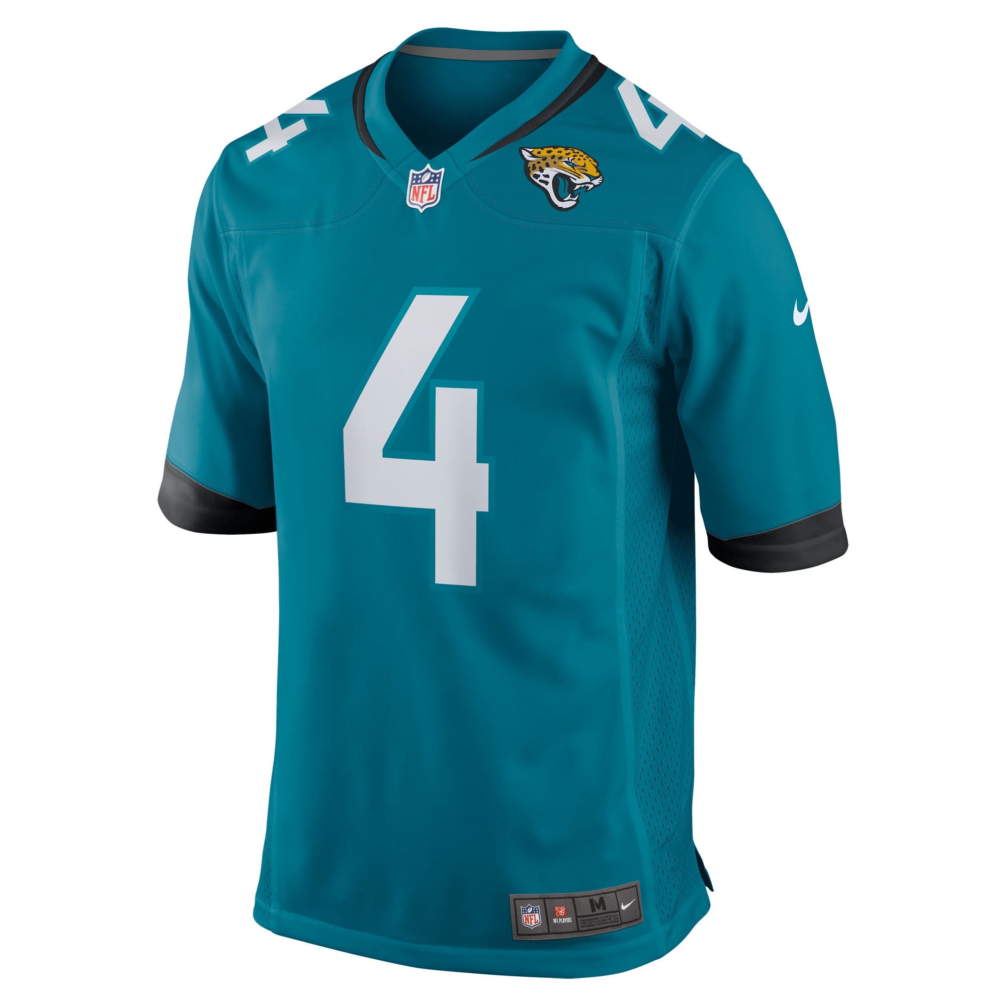 Alternative view of Men's Jacksonville Jaguars Tank Bigsby Teal Game Jersey JS7362 nicesnker