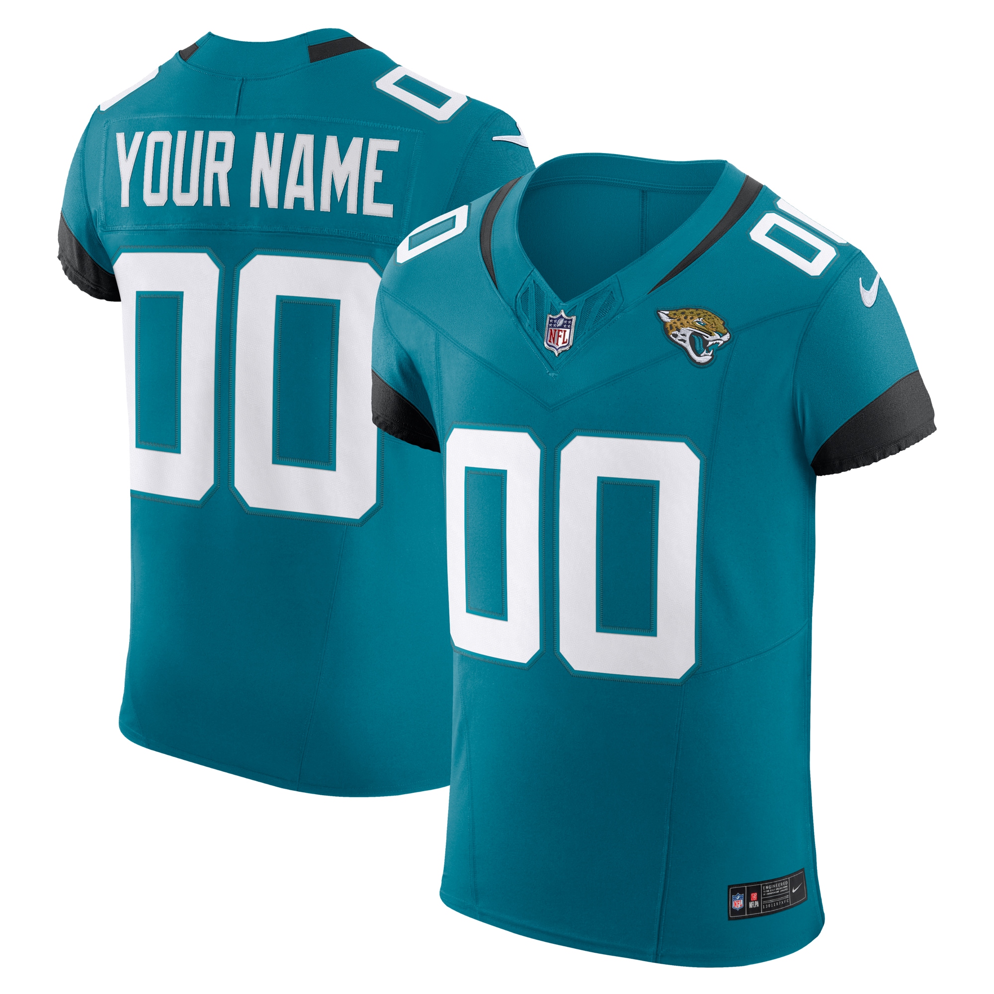 Men's Jacksonville Jaguars Teal Vapor F.U.S.E. Elite Custom Jersey JS2015 nicesnker